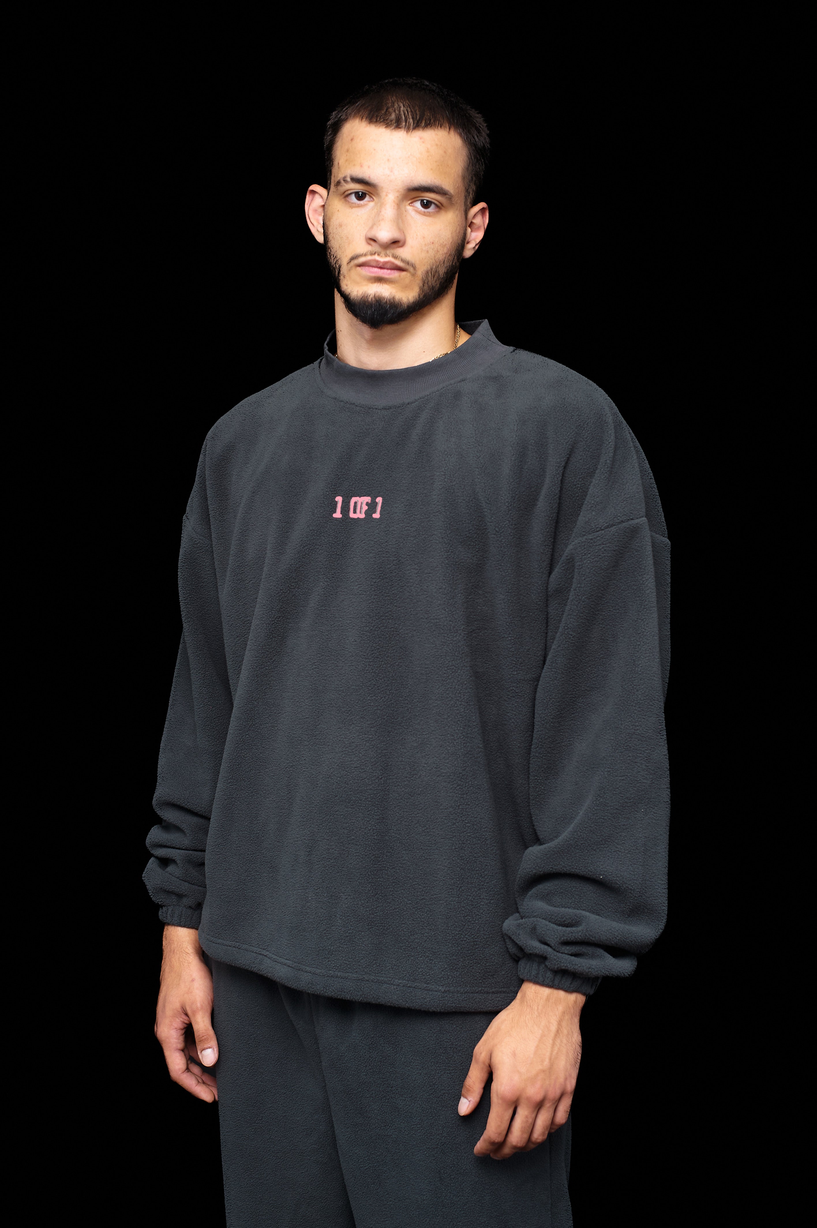 Oversized Carbon Grey Crewneck