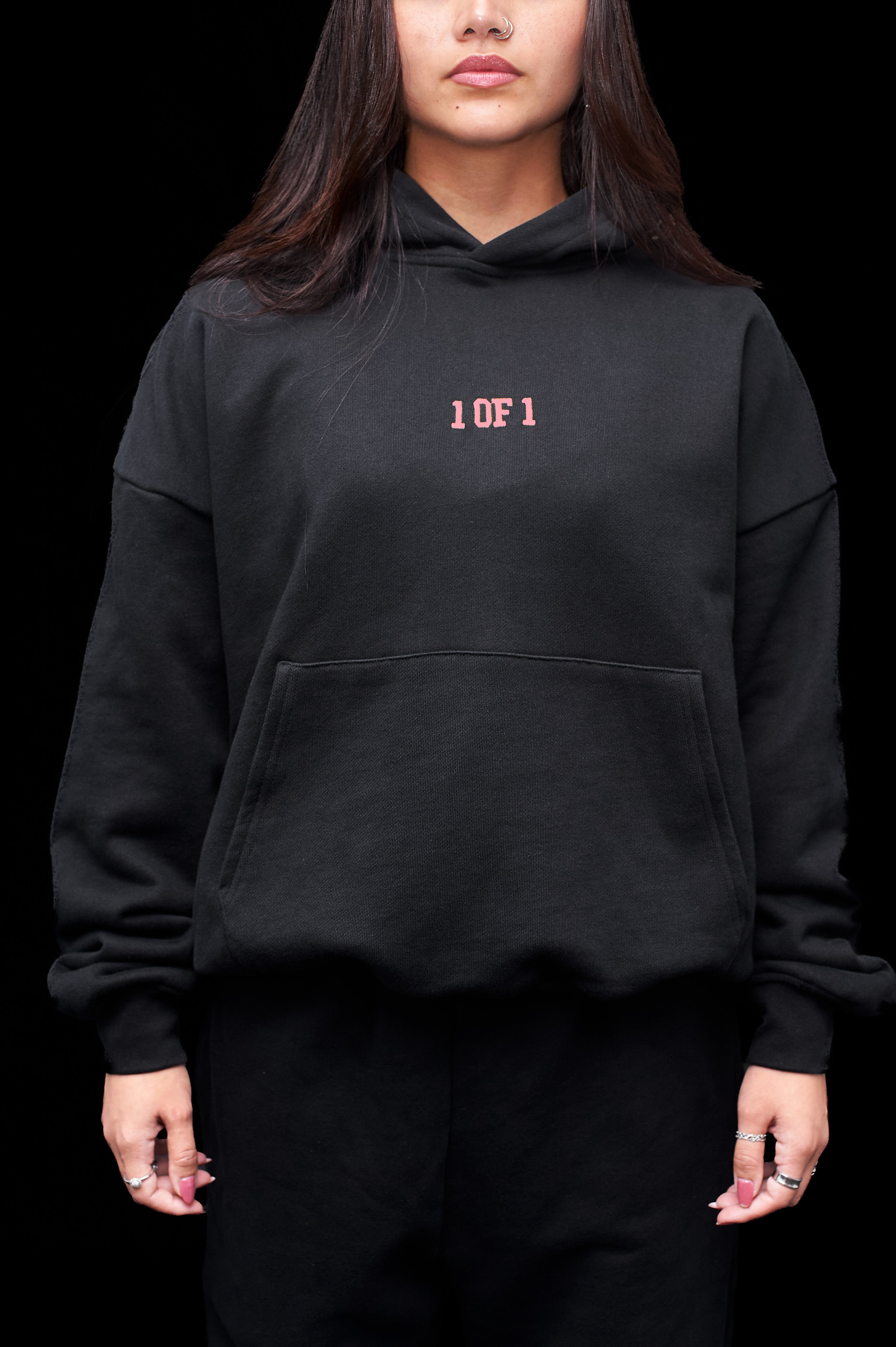 Oversized Eclipse Black Hoodie