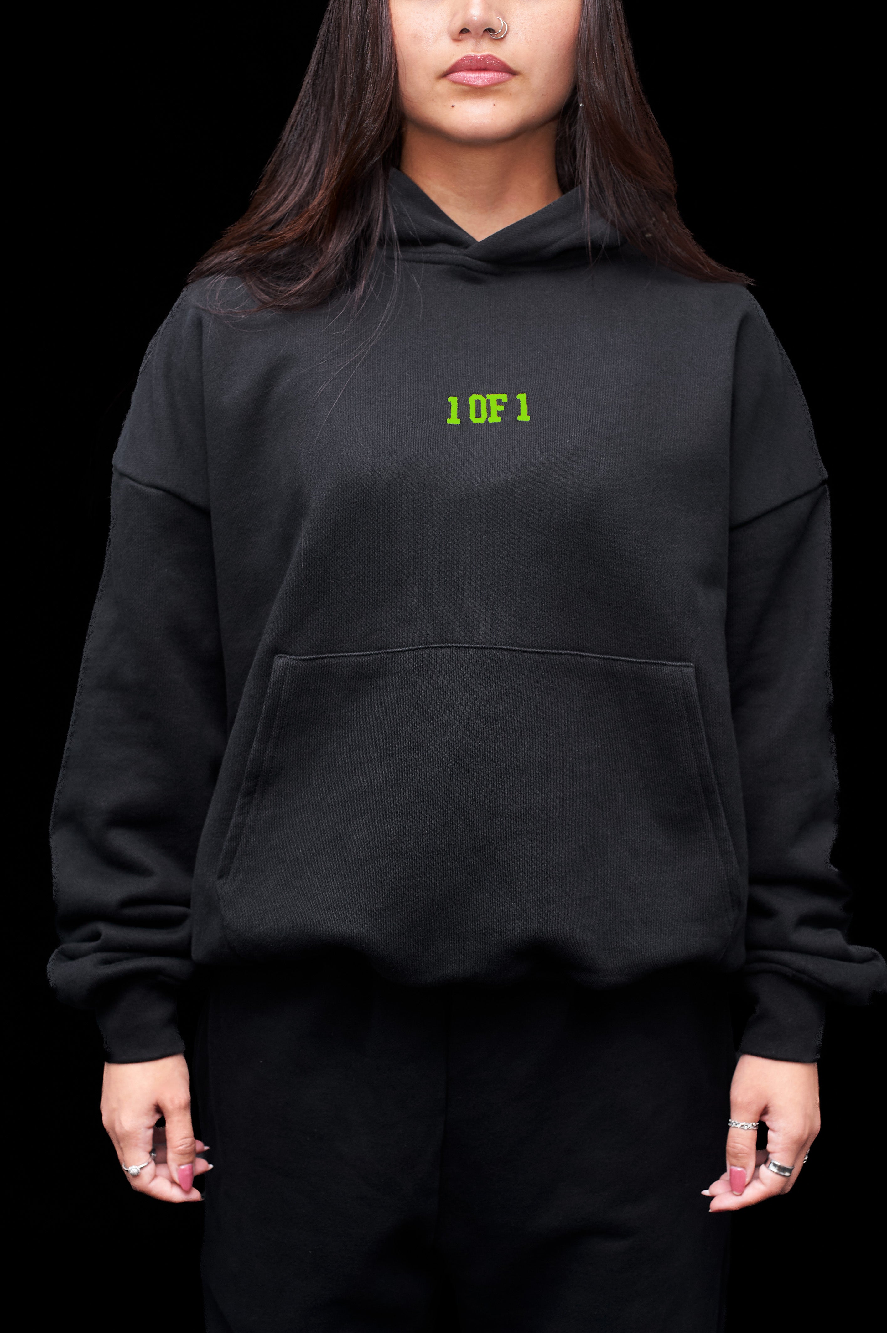 Oversized Eclipse Black Hoodie