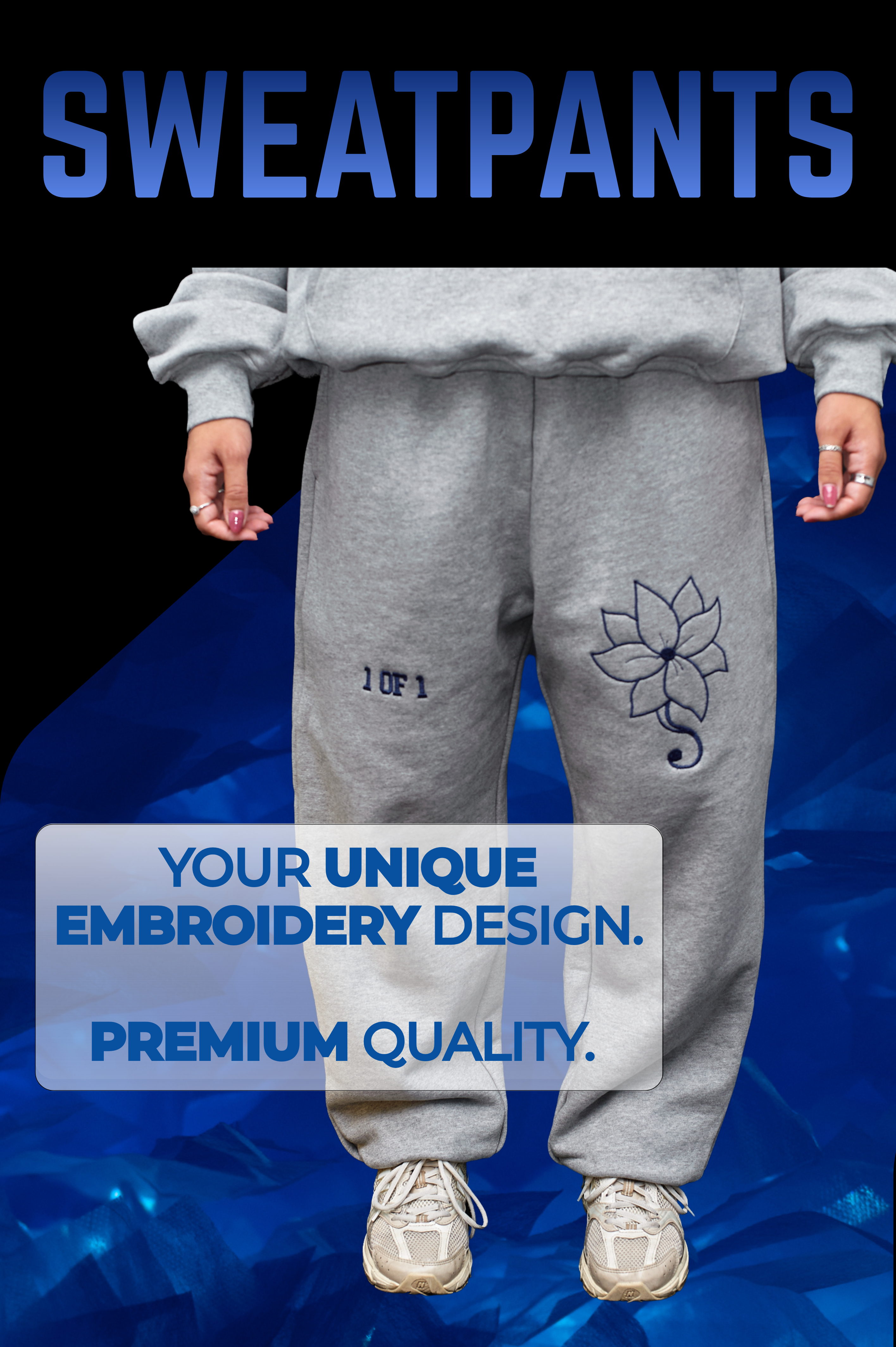 Oversized Heather Grey Sweatpants