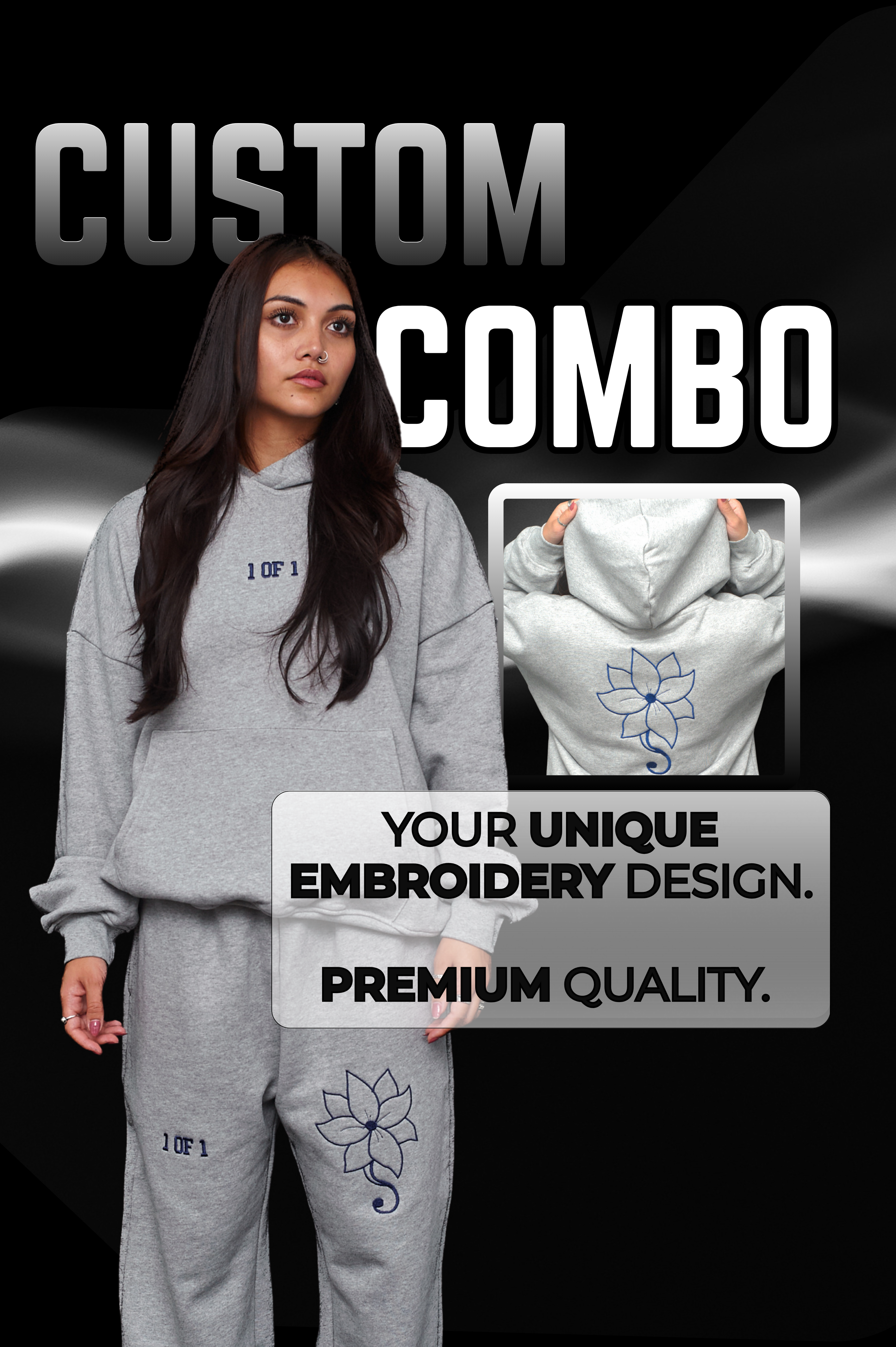 Oversized Heather Grey Tracksuit Bundle