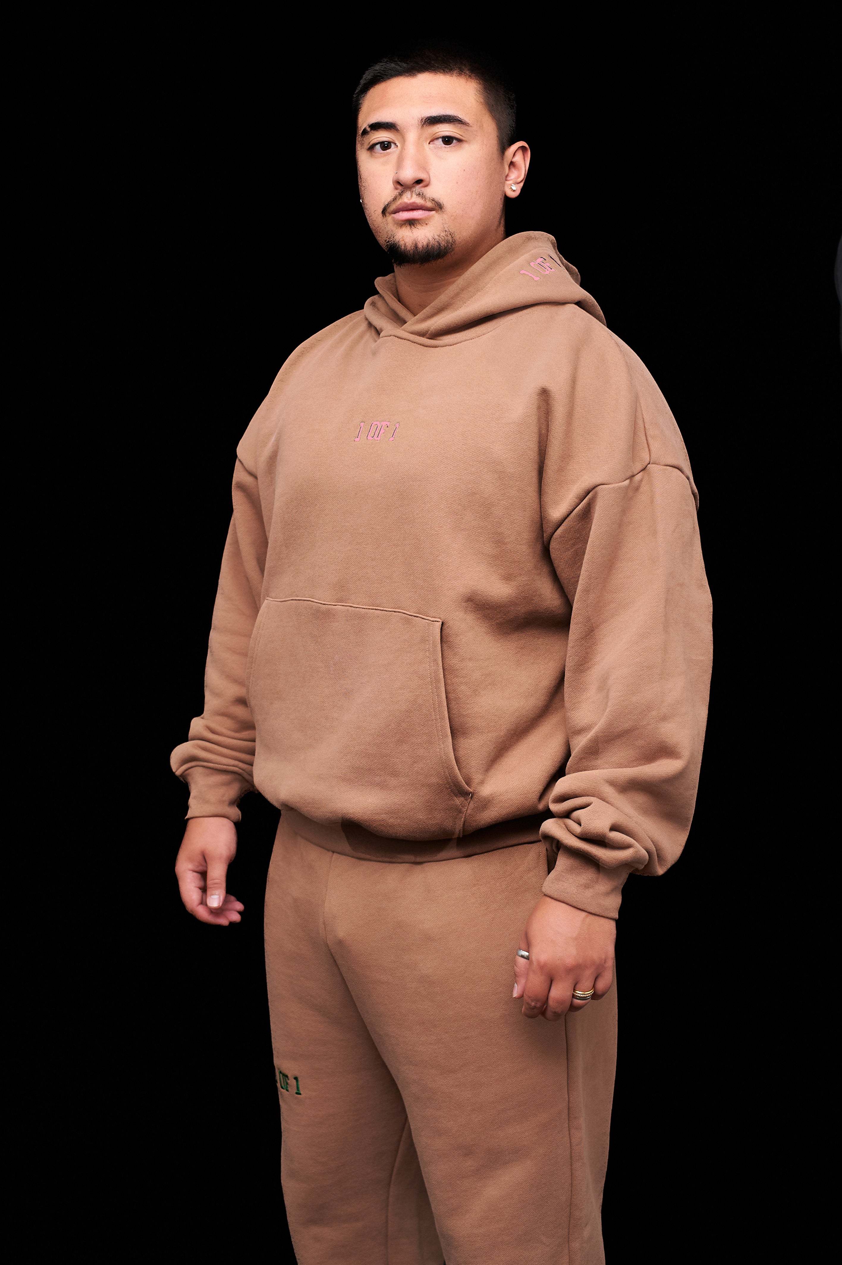 Oversized Latte Brown Hoodie