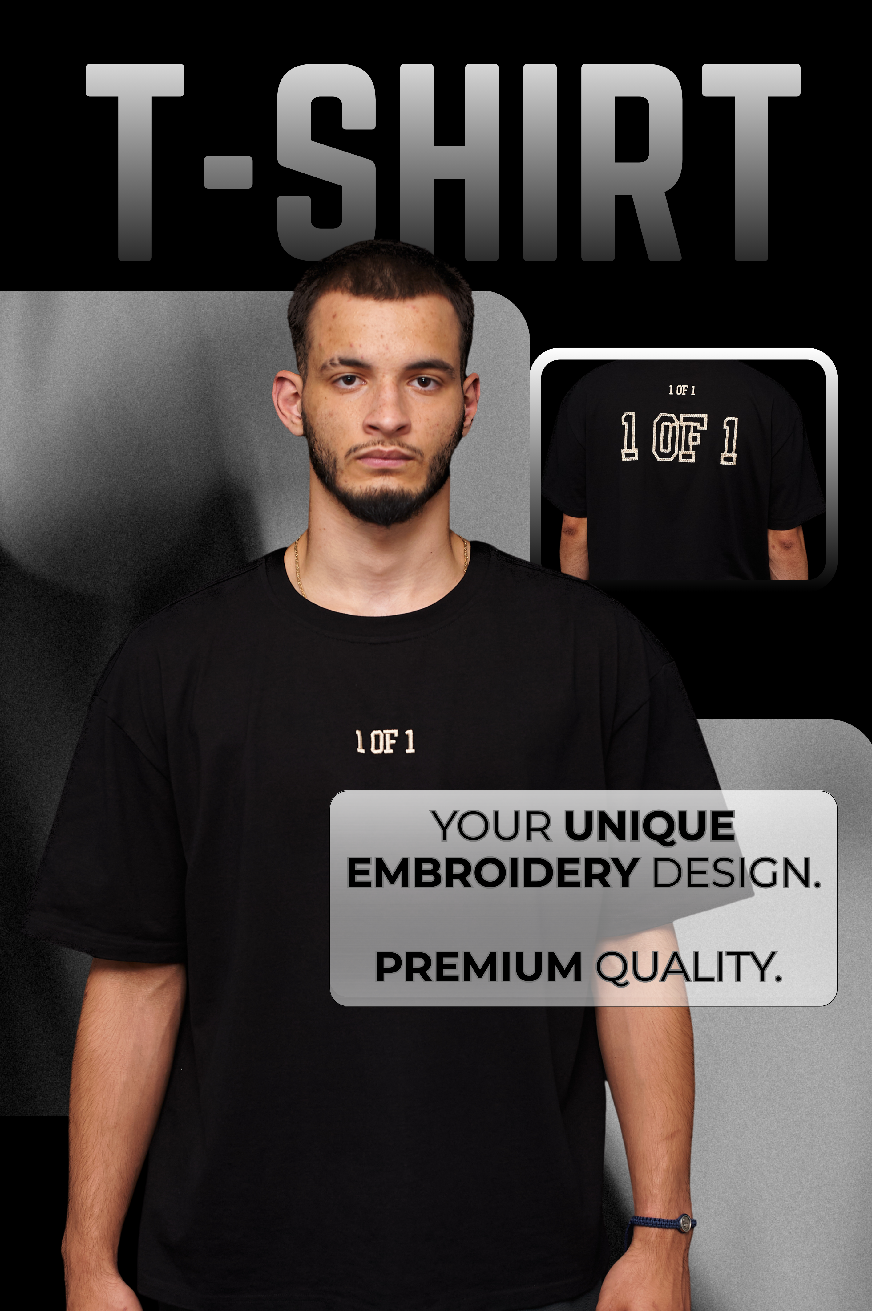 Oversized Pure Black T-Shirt