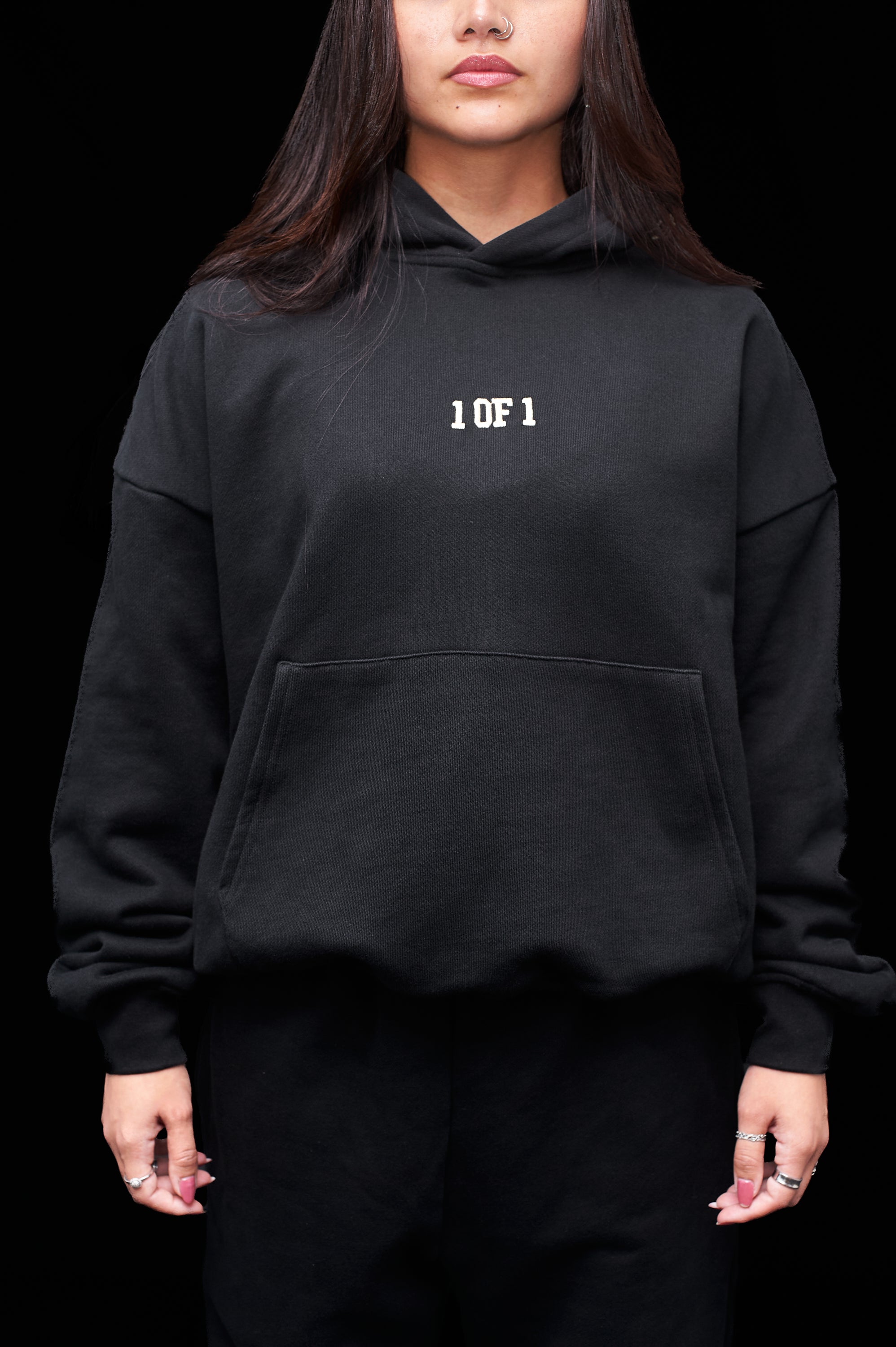 Oversized Eclipse Black Hoodie