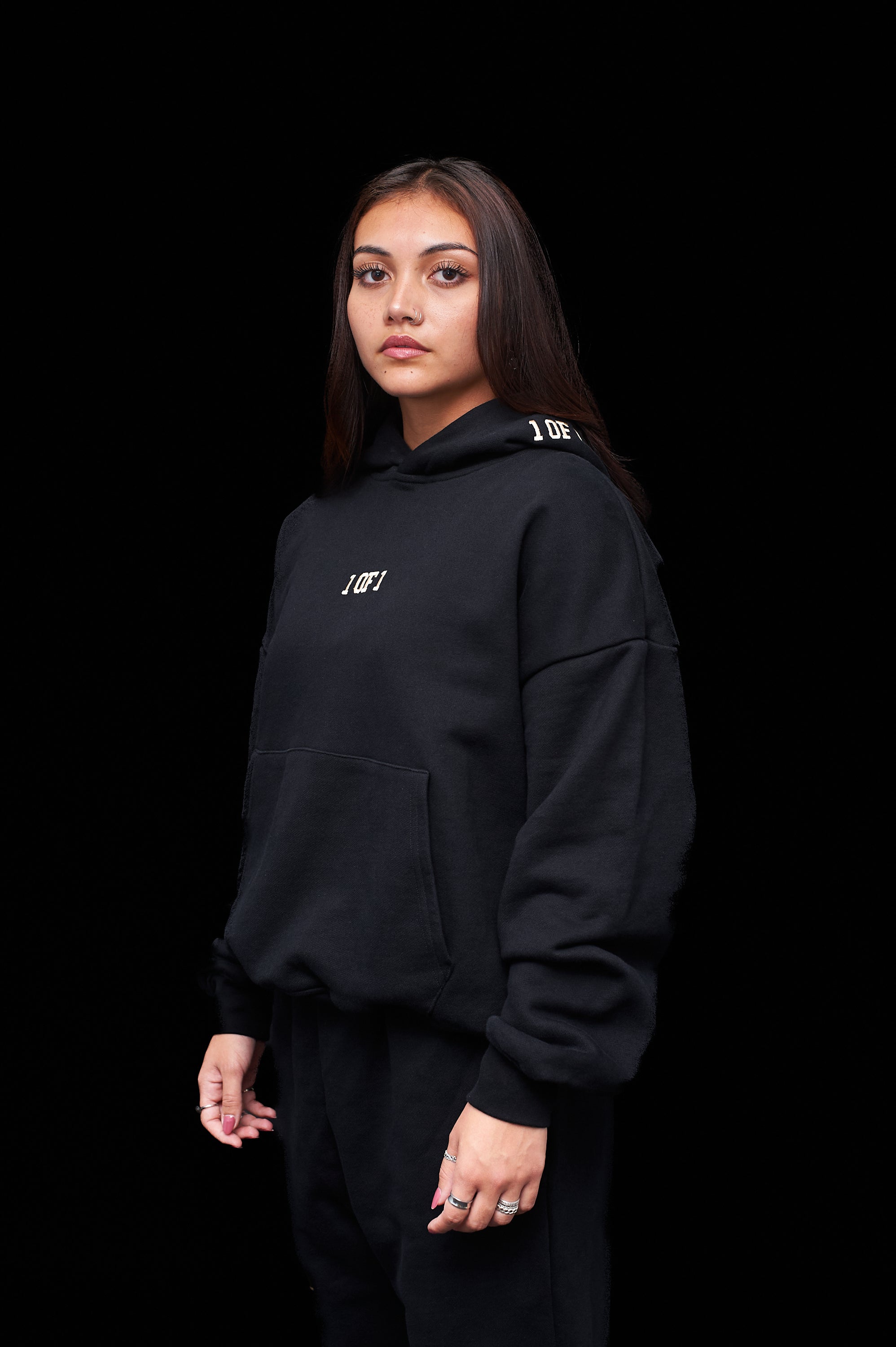 Oversized Eclipse Black Hoodie