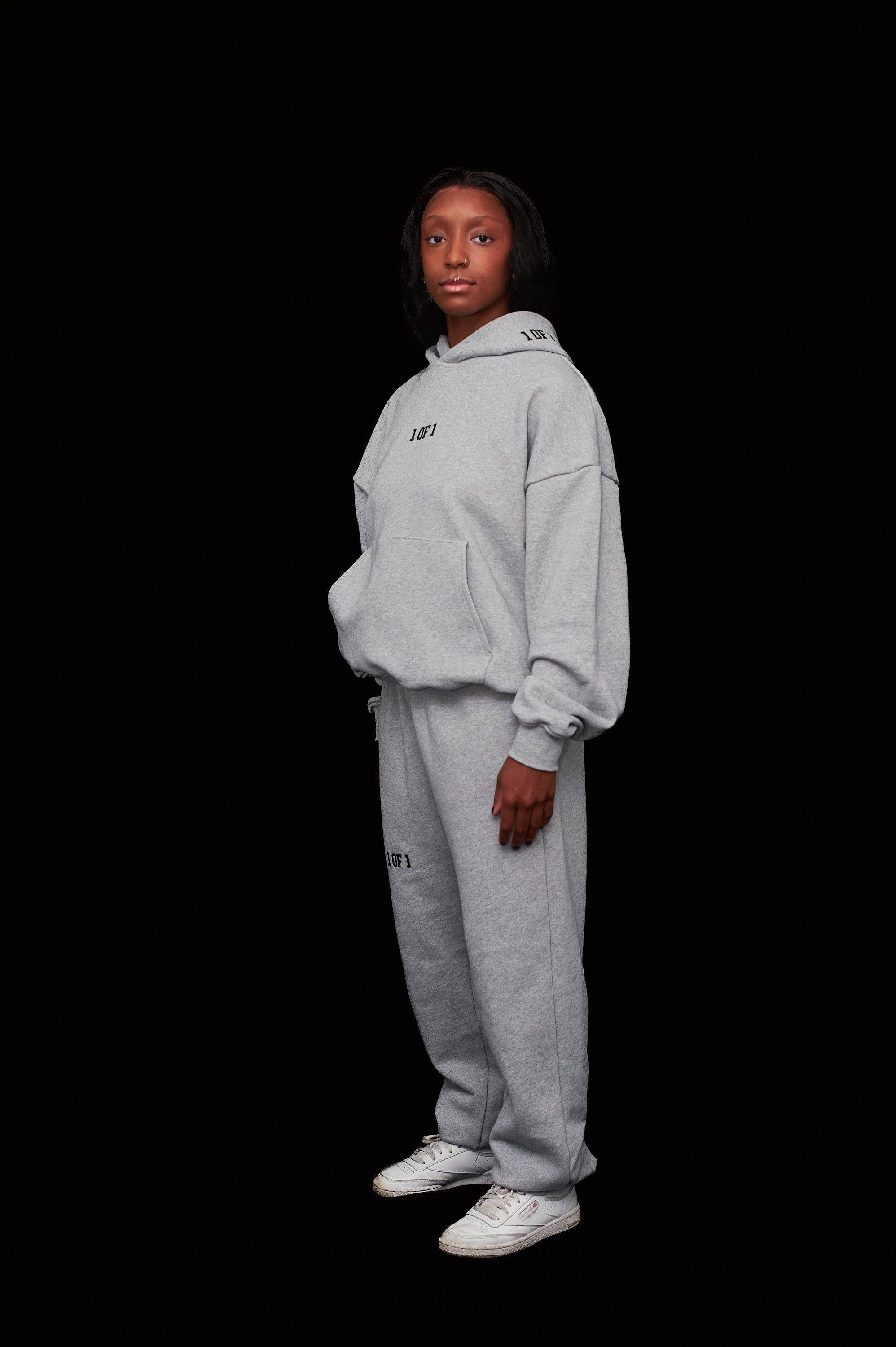 Oversized Heather Grey Tracksuit Bundle