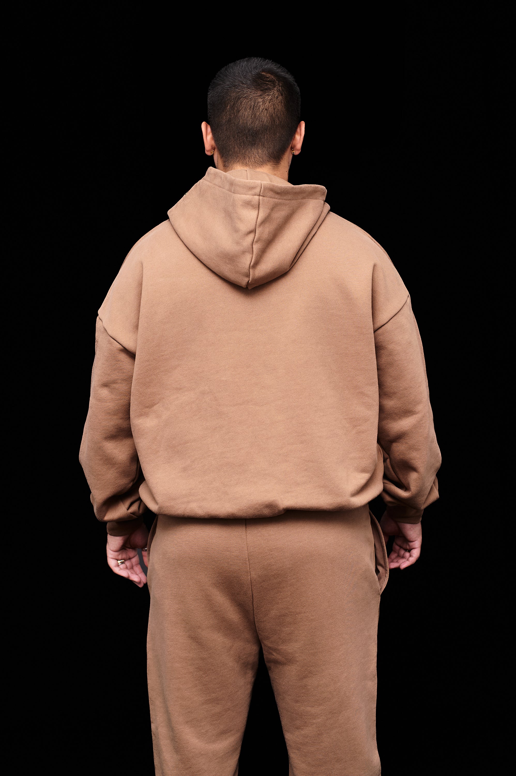 Oversized Latte Brown Hoodie