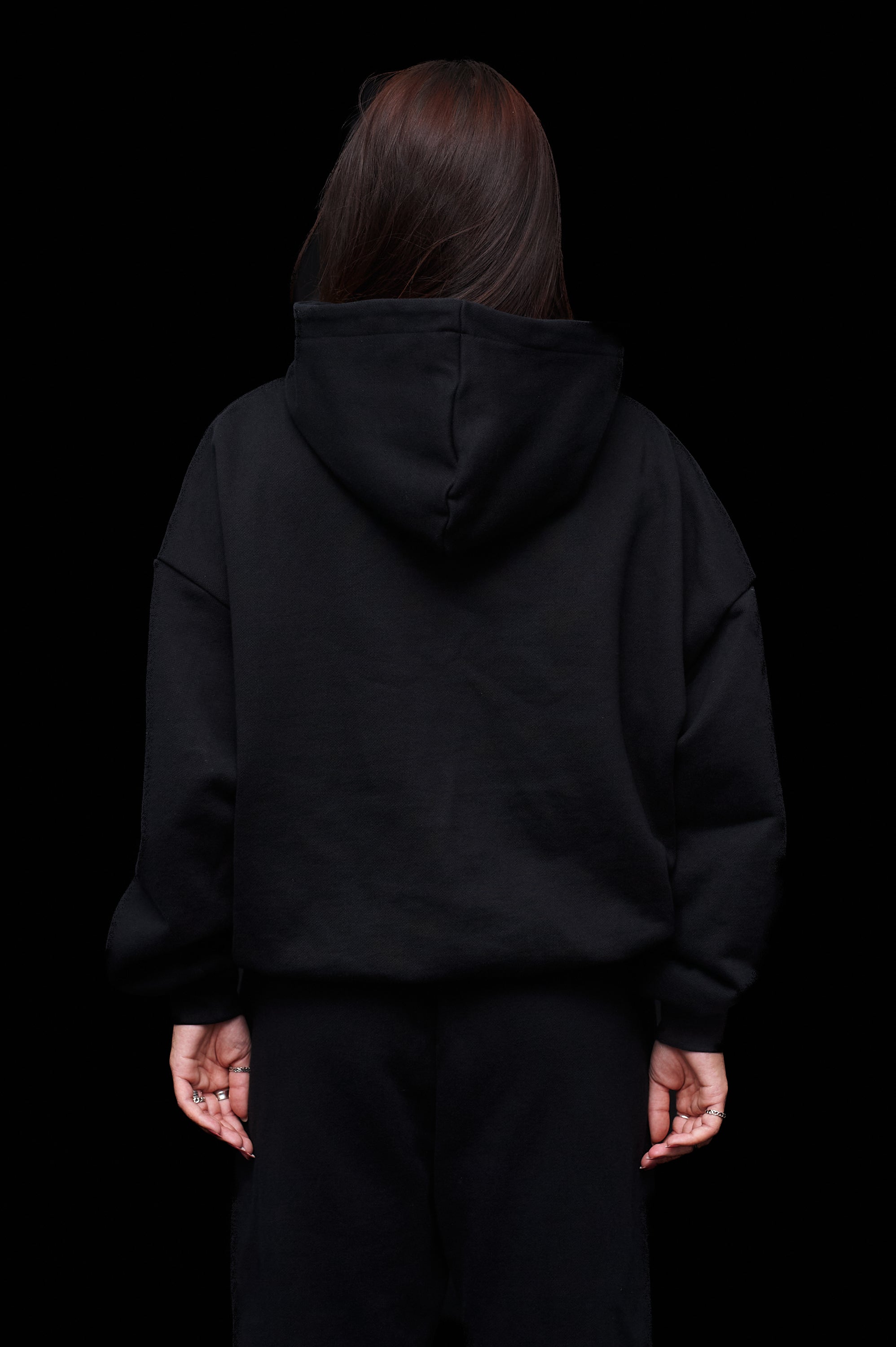 Oversized Eclipse Black Hoodie
