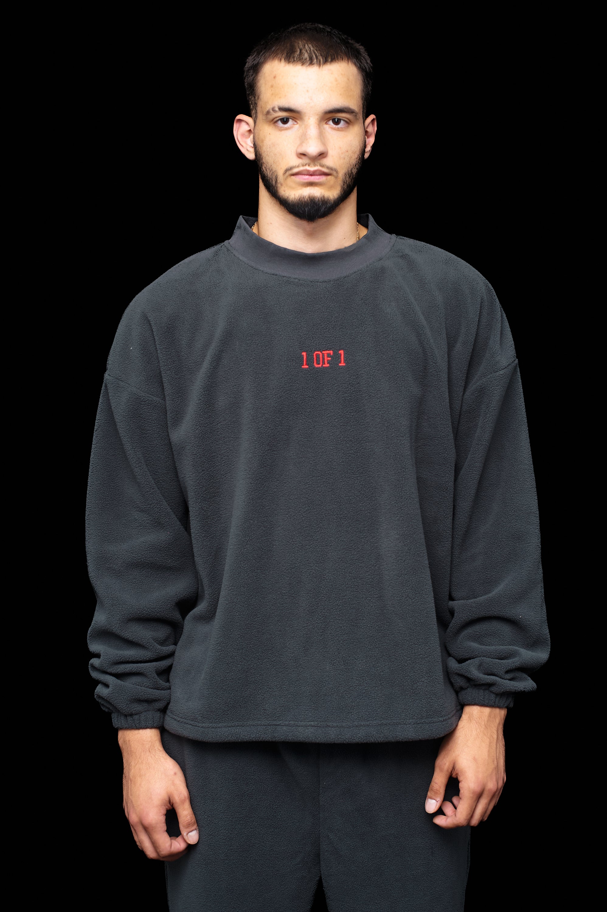 Oversized Carbon Grey Crewneck