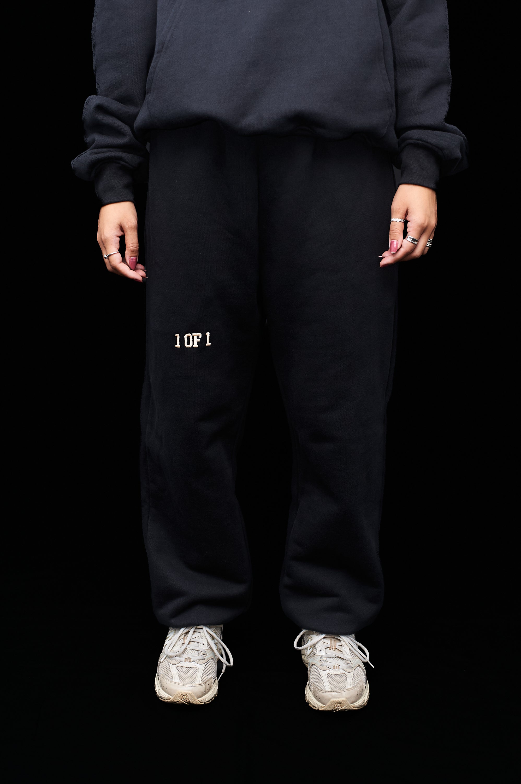 Oversized Eclipse Black Sweatpants