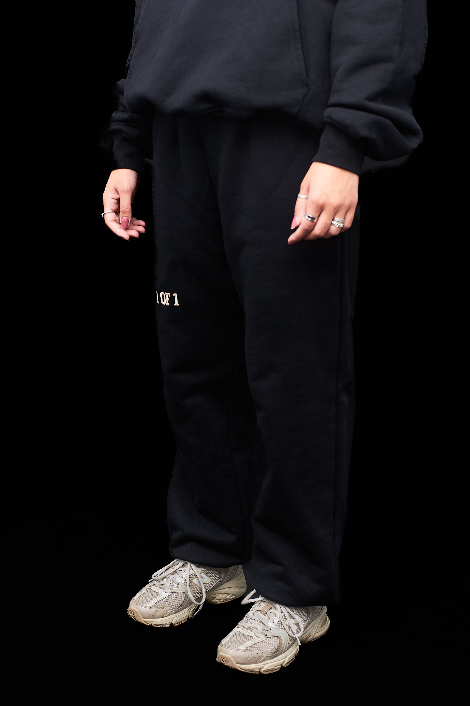 Oversized Eclipse Black Sweatpants