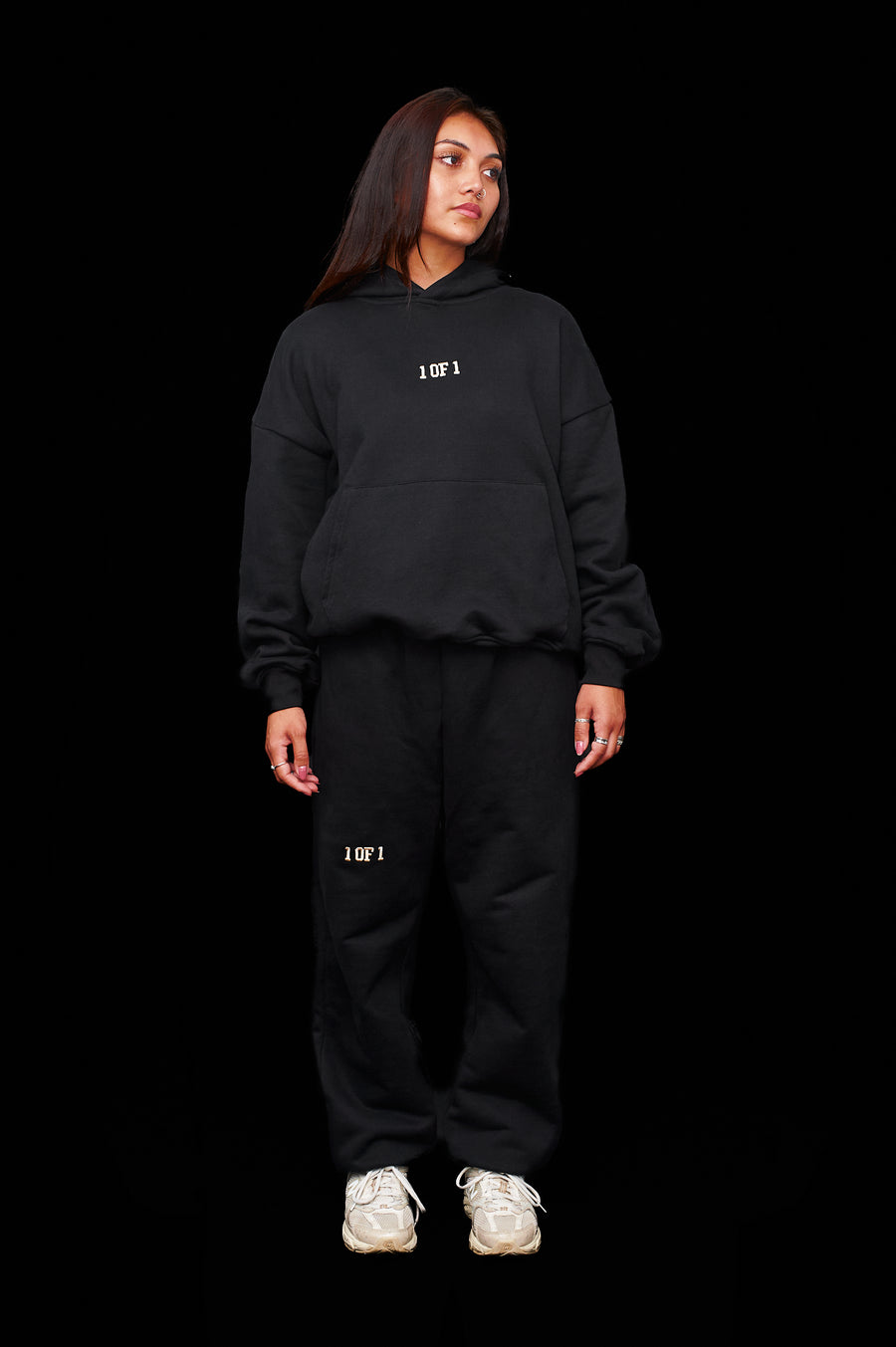 Oversized Eclipse Black Tracksuit Bundle