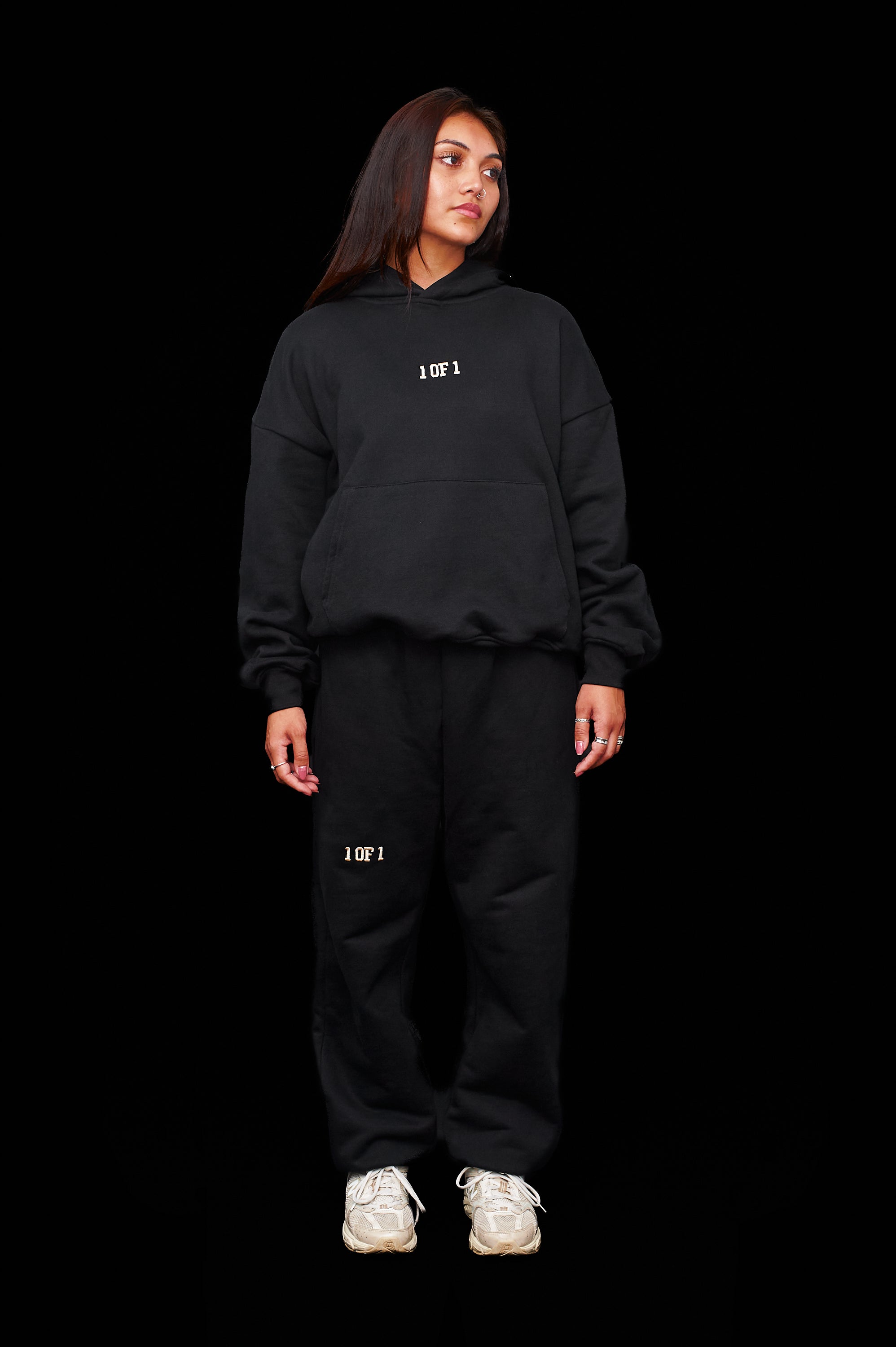Oversized Eclipse Black Tracksuit Bundle