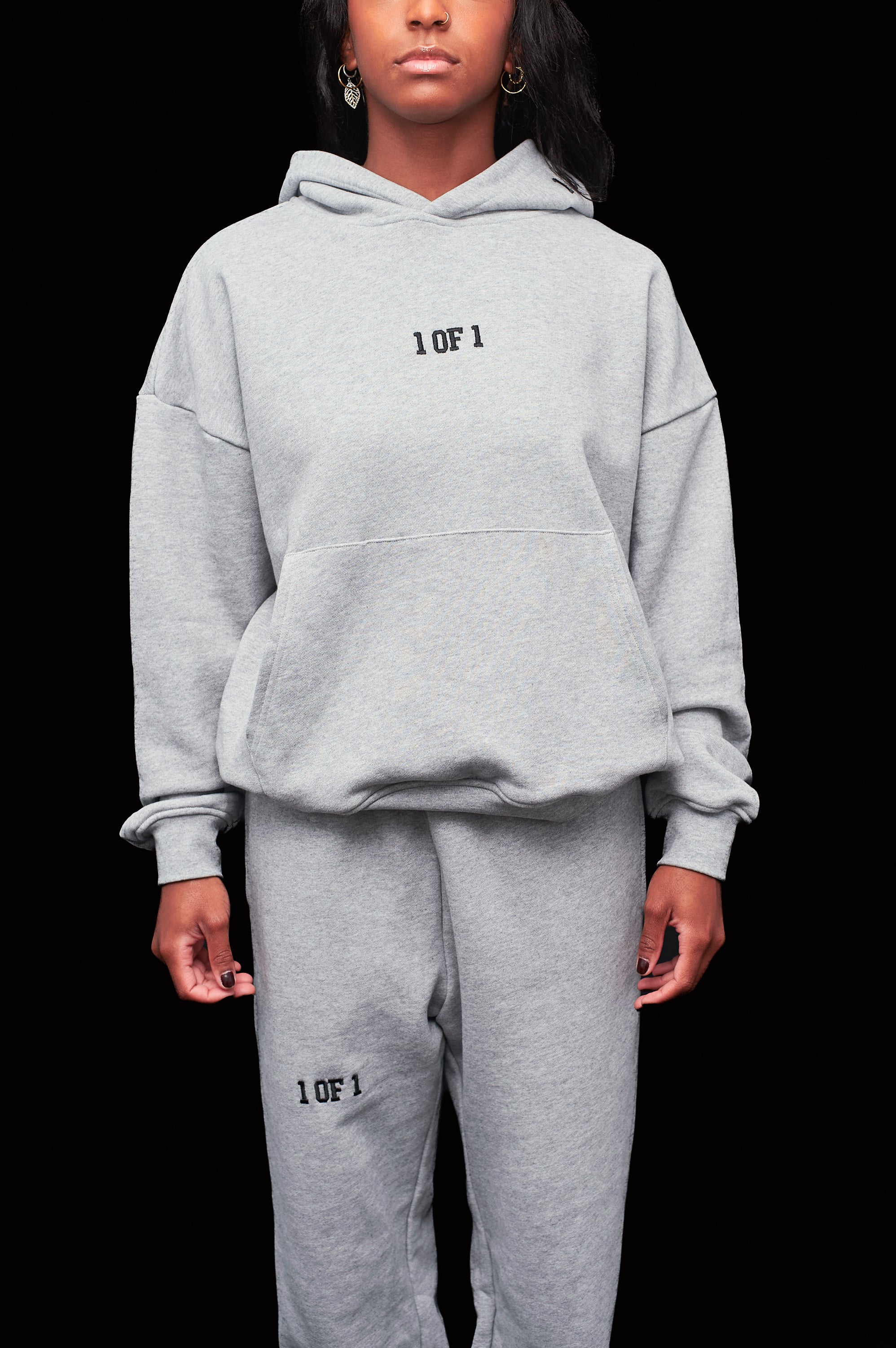 Oversized Heather Grey Hoodie