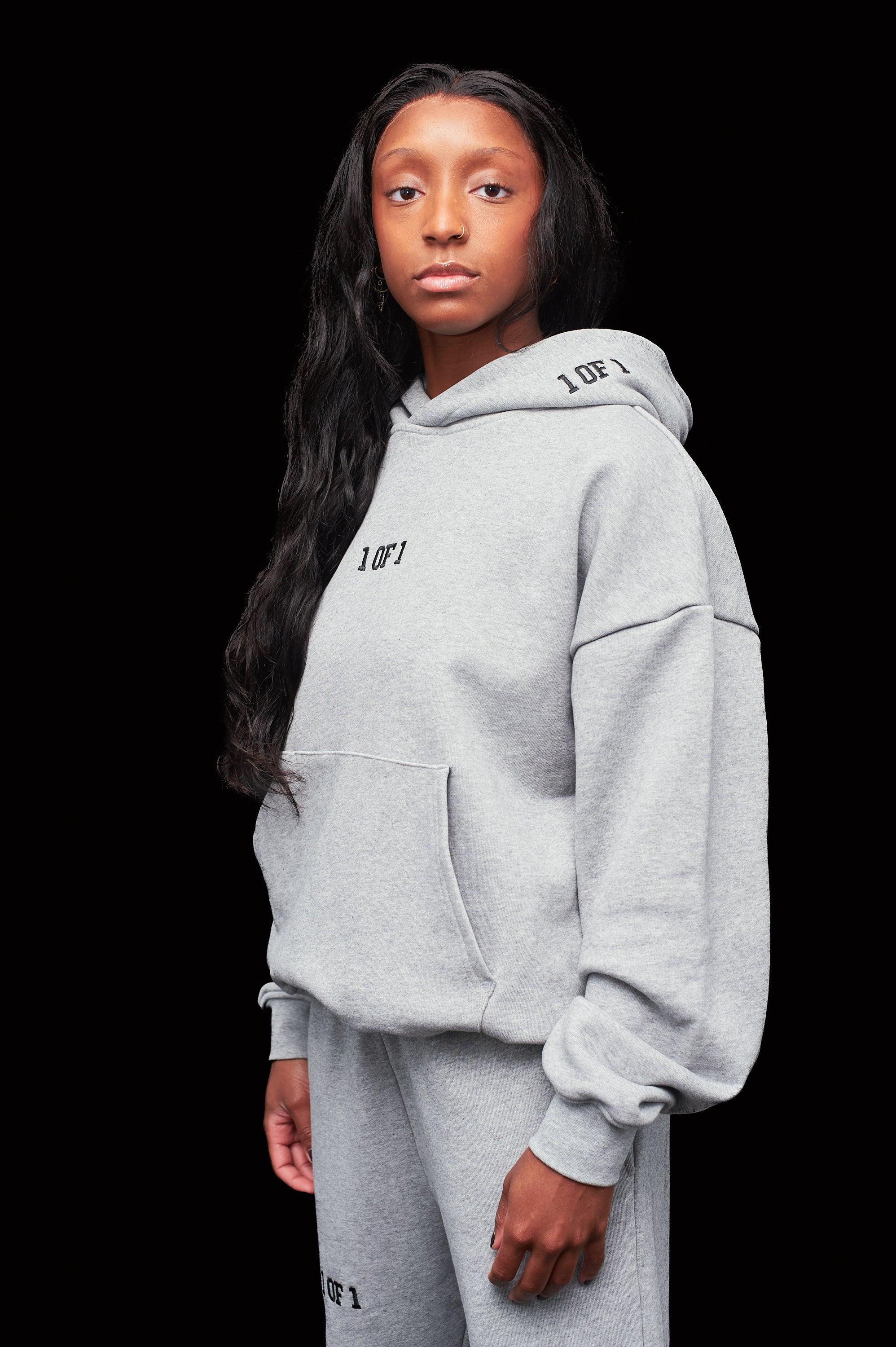 Oversized Heather Grey Hoodie
