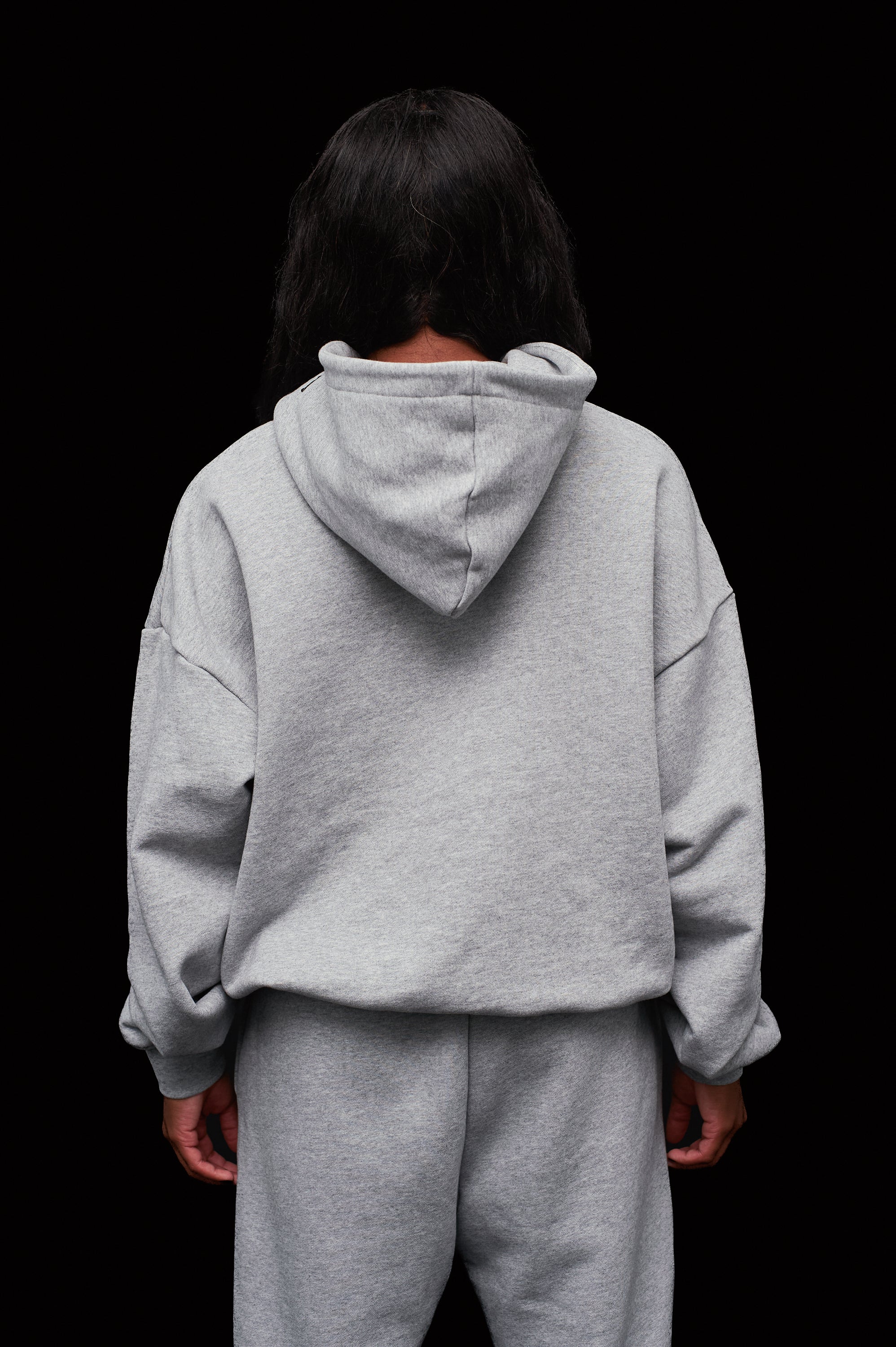 Oversized Heather Grey Hoodie