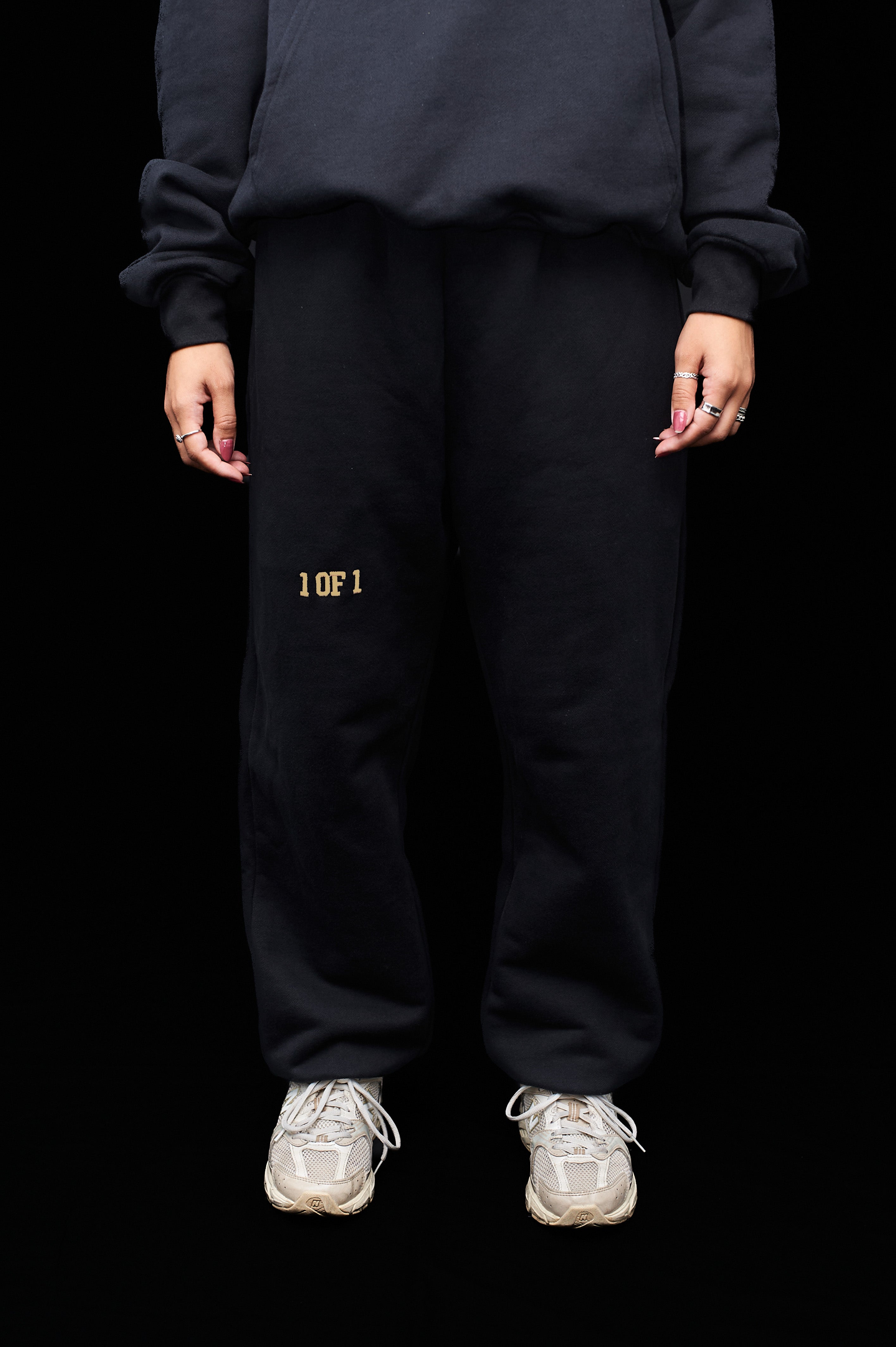 Oversized Eclipse Black Sweatpants