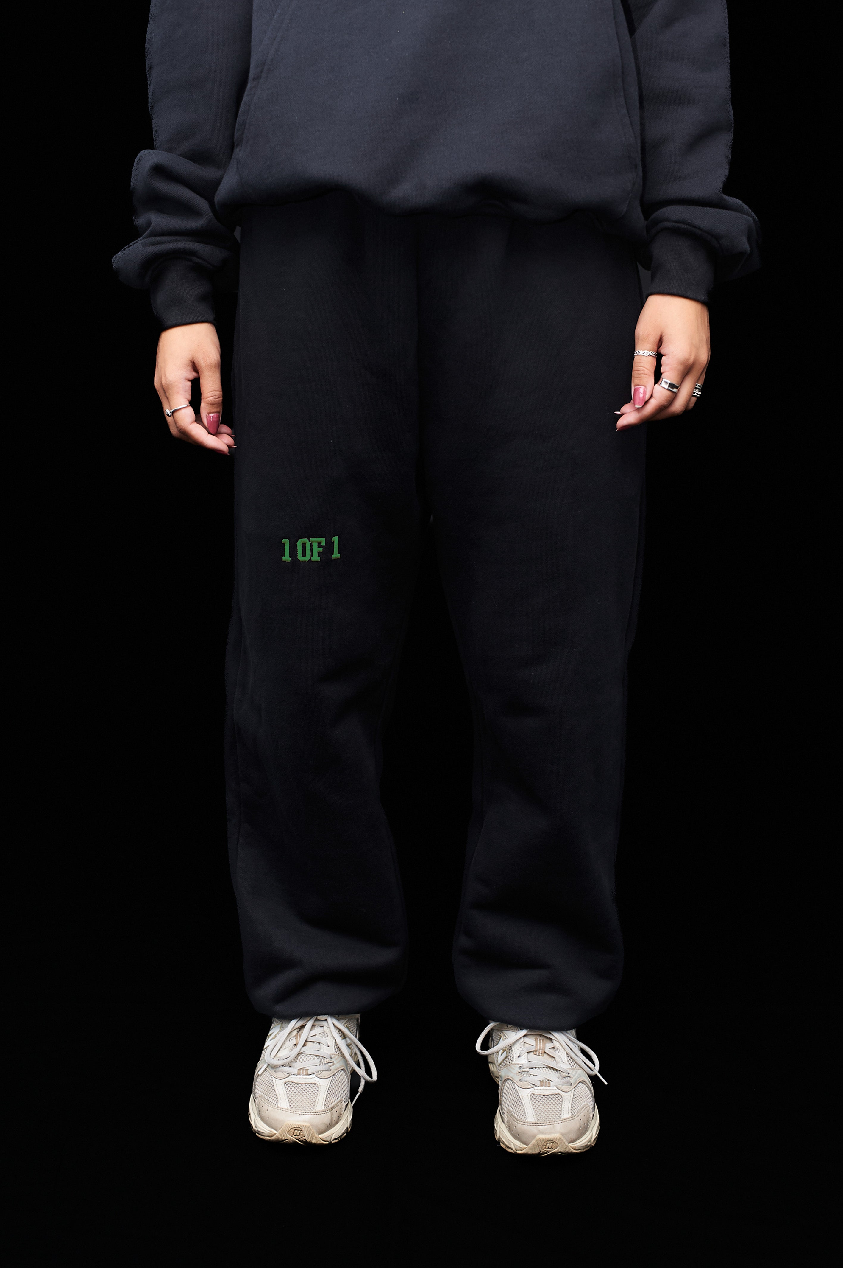 Oversized Eclipse Black Sweatpants