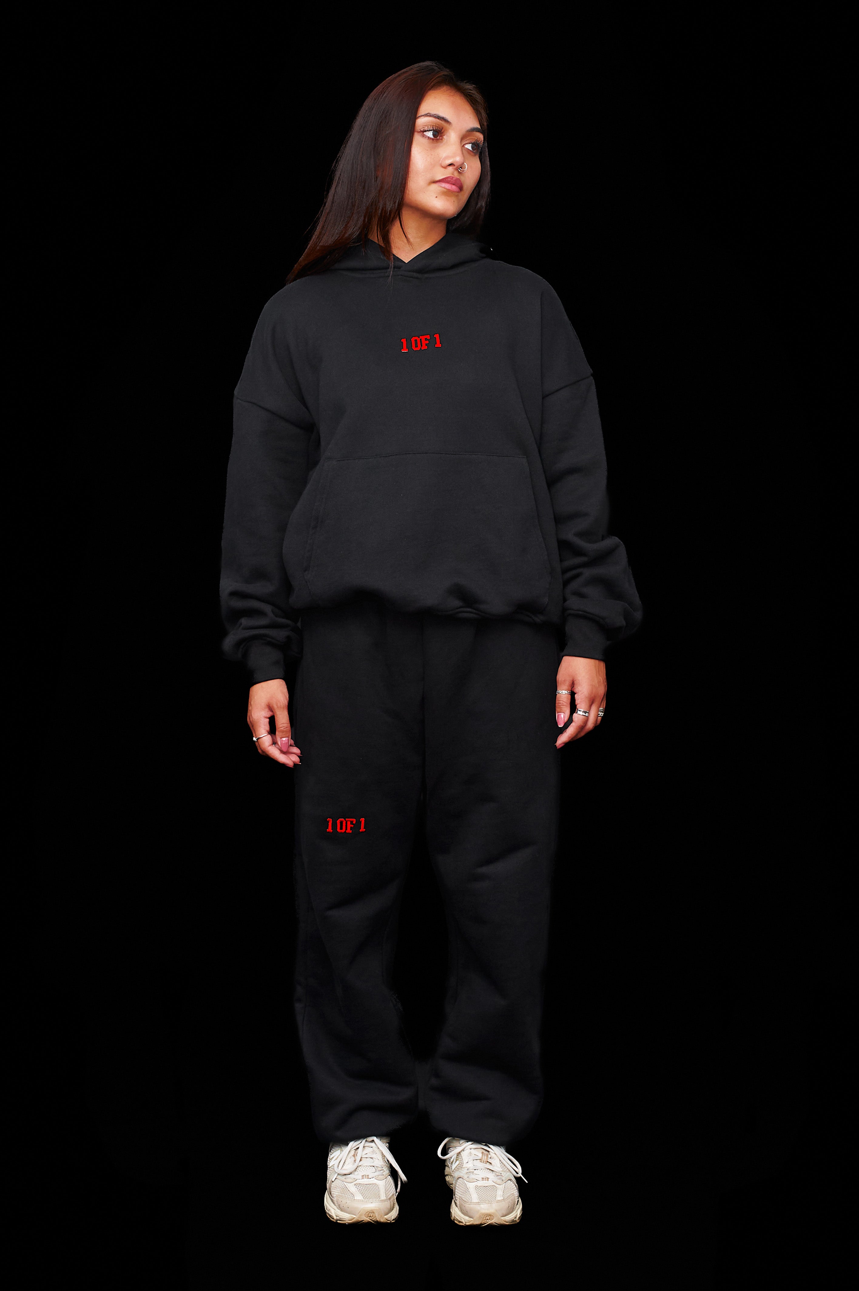 Oversized Eclipse Black Tracksuit Bundle