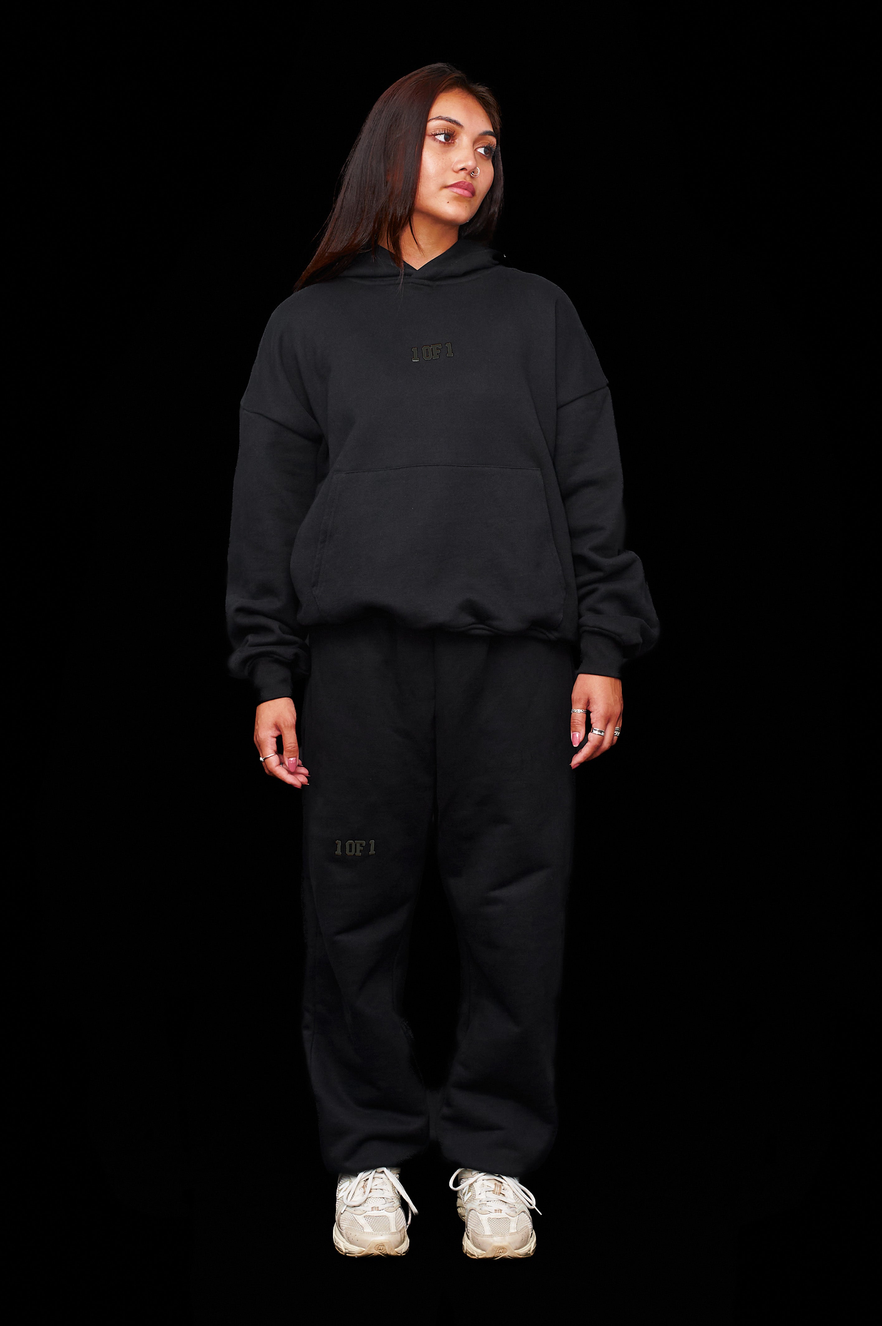 Oversized Eclipse Black Tracksuit Bundle