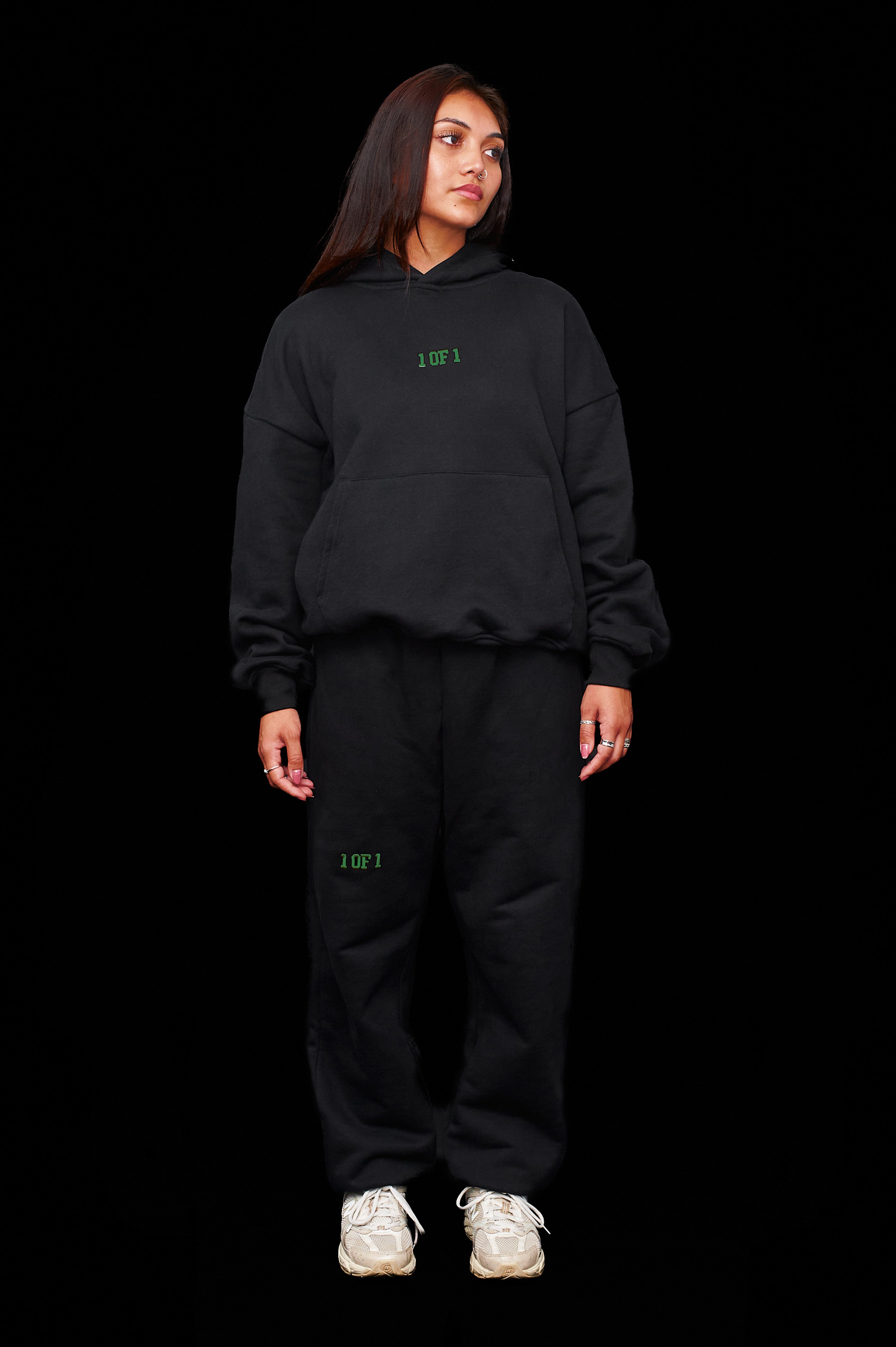 Oversized Eclipse Black Tracksuit Bundle