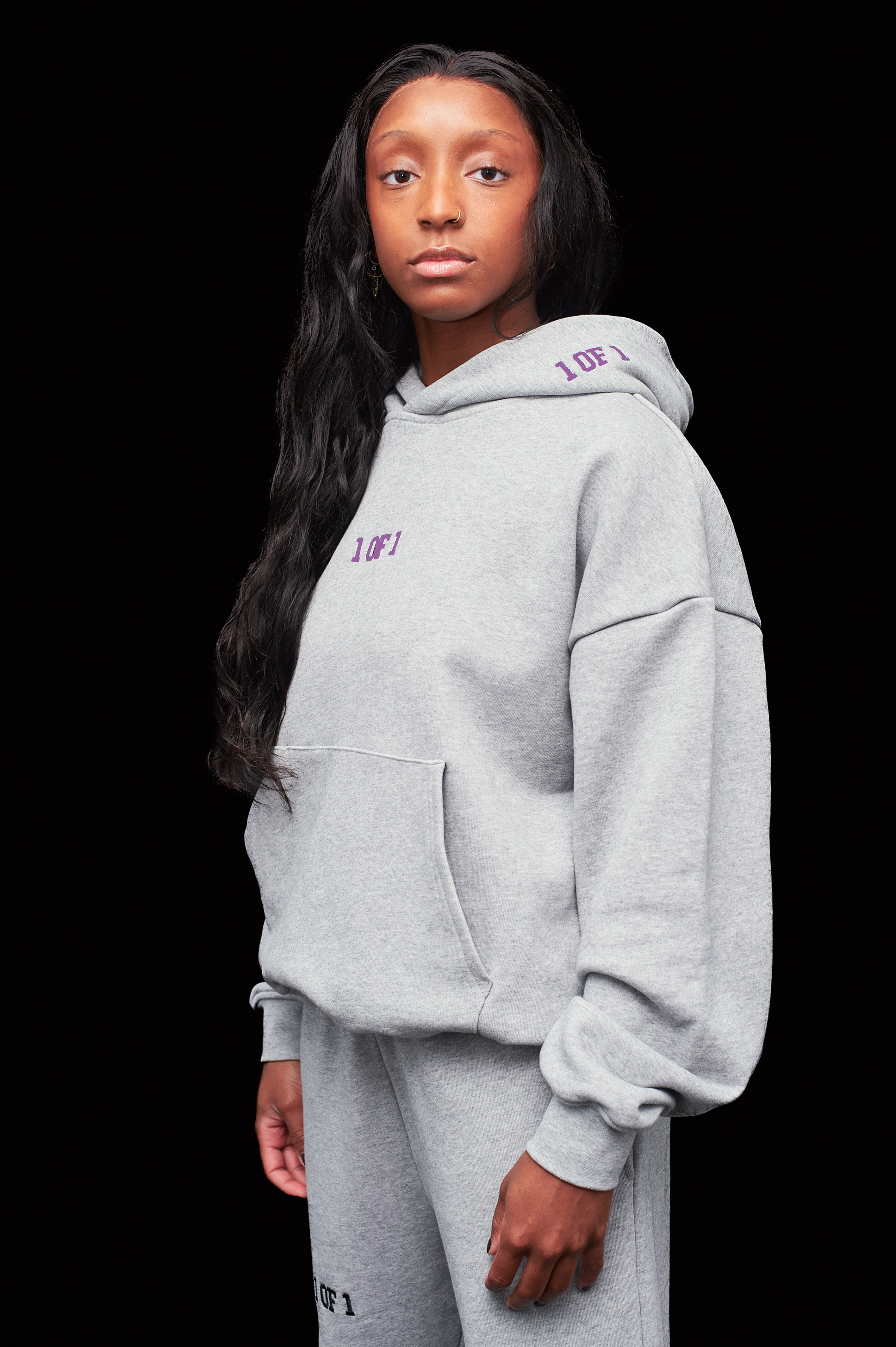 Oversized Heather Grey Hoodie