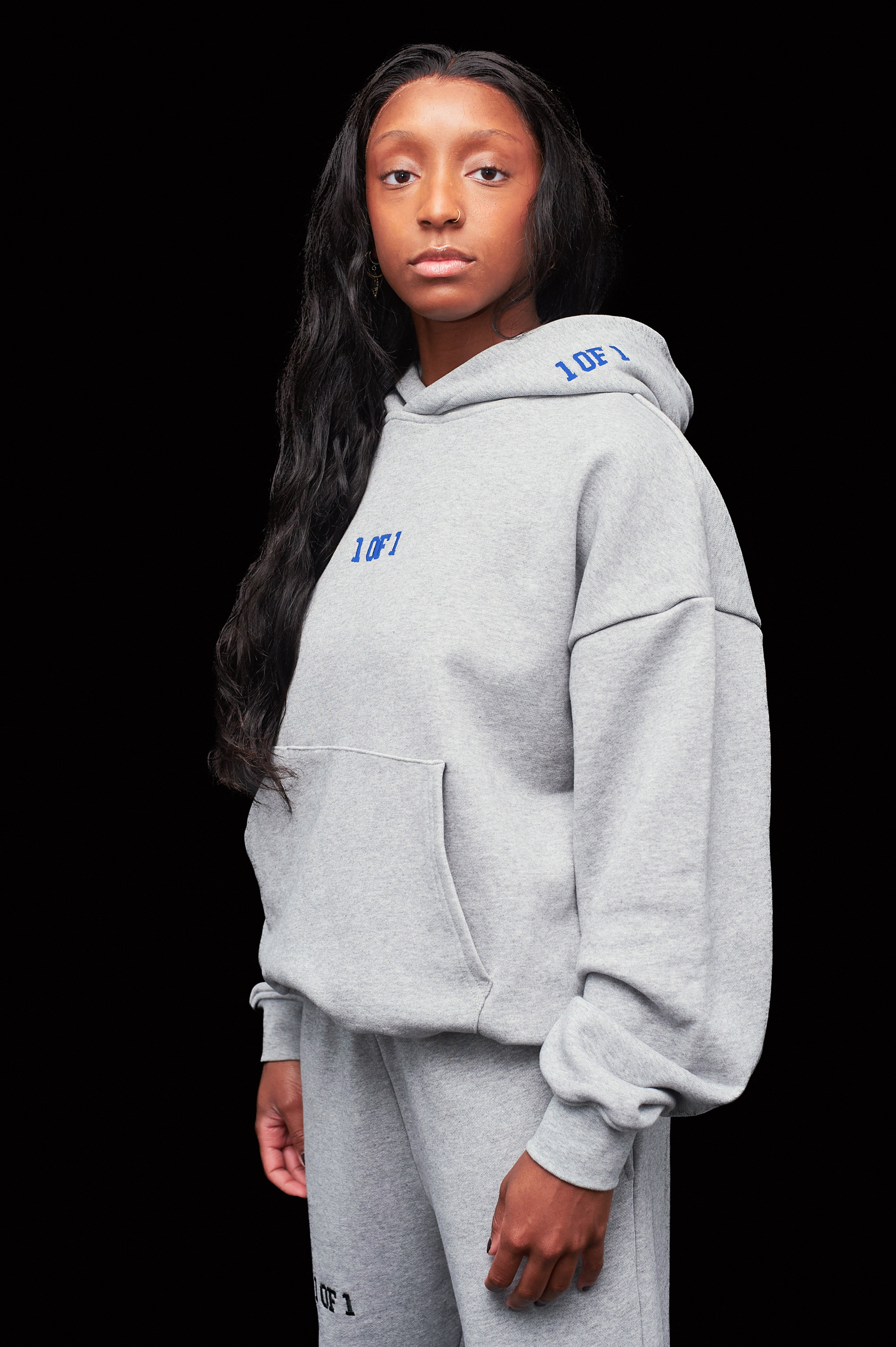 Oversized Heather Grey Hoodie