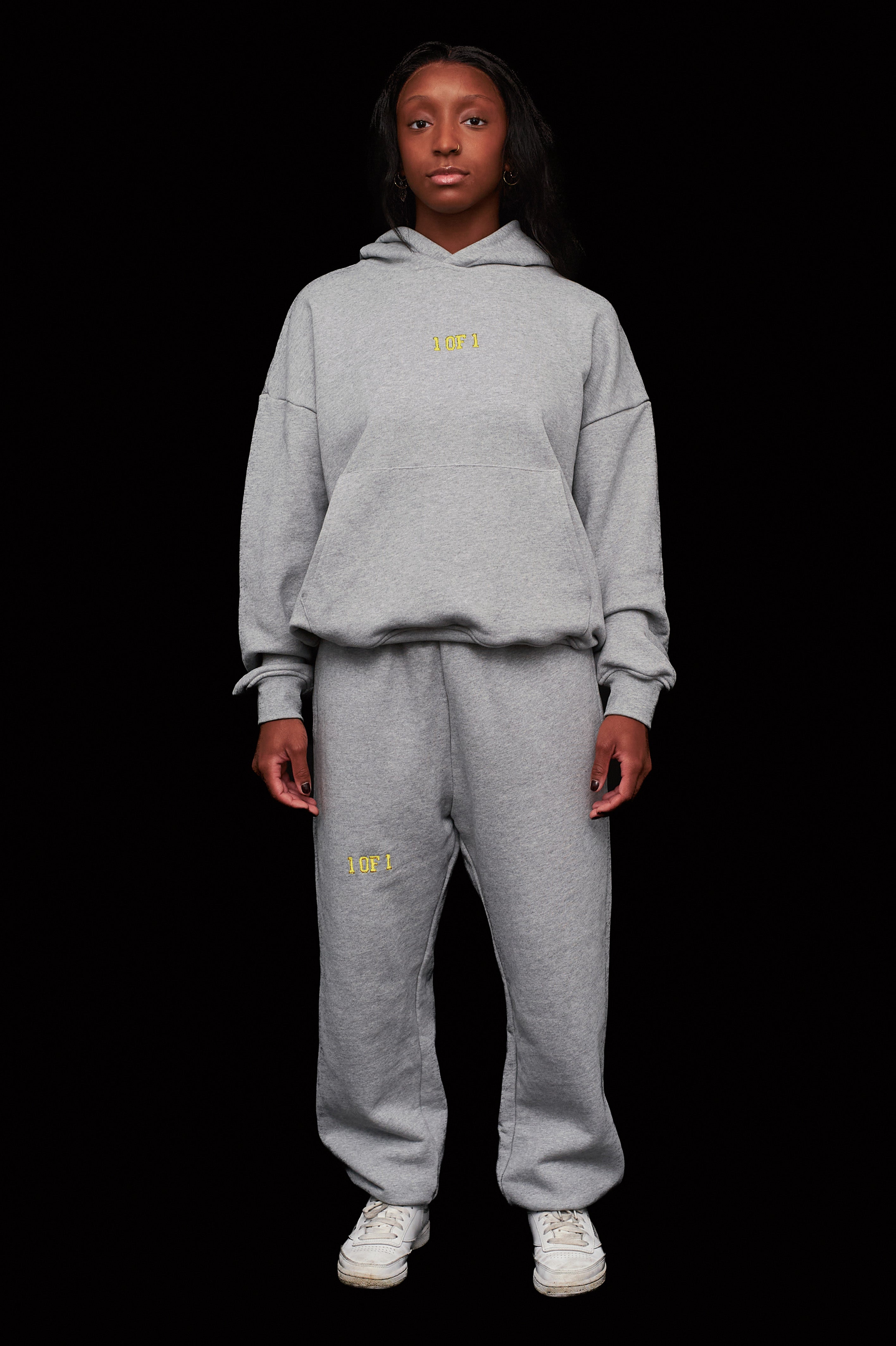 Oversized Heather Grey Tracksuit Bundle