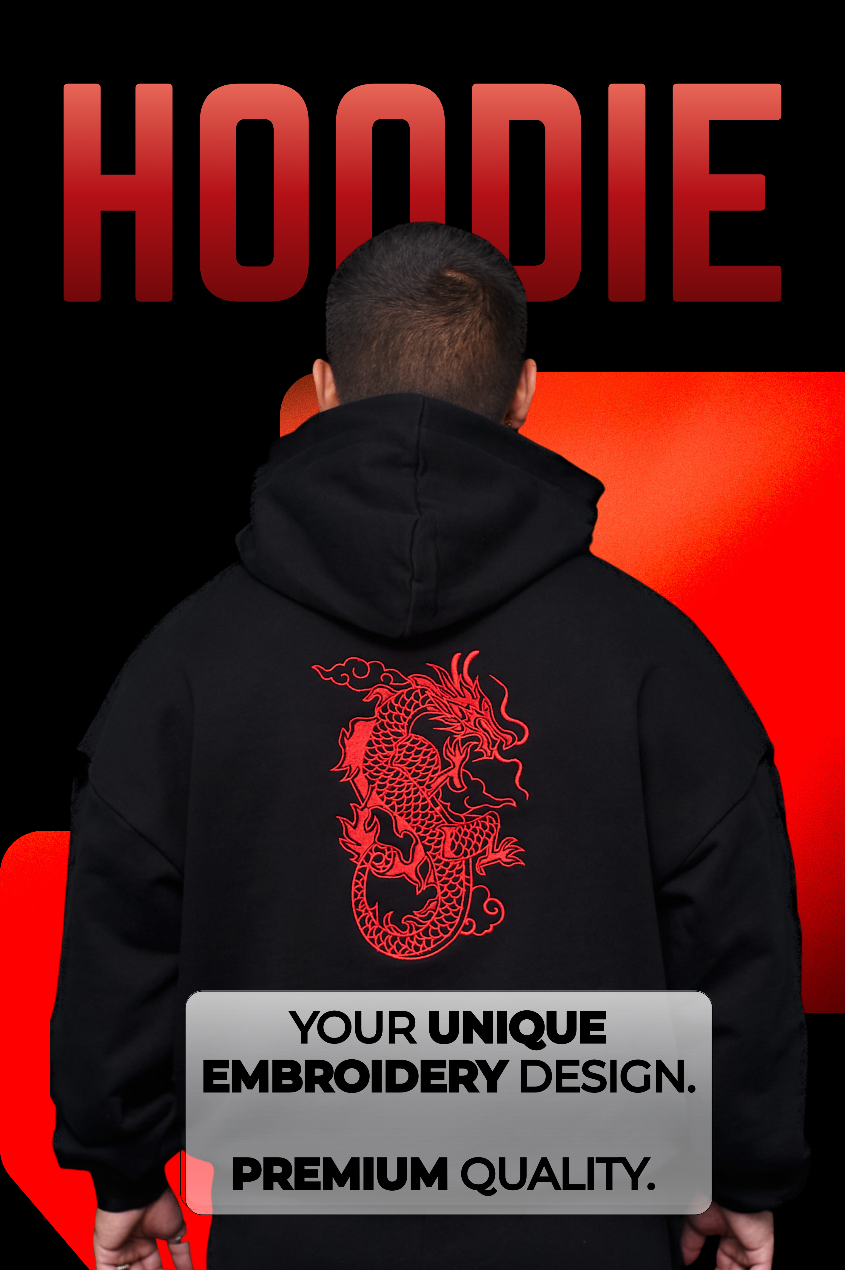 Oversized Eclipse Black Hoodie