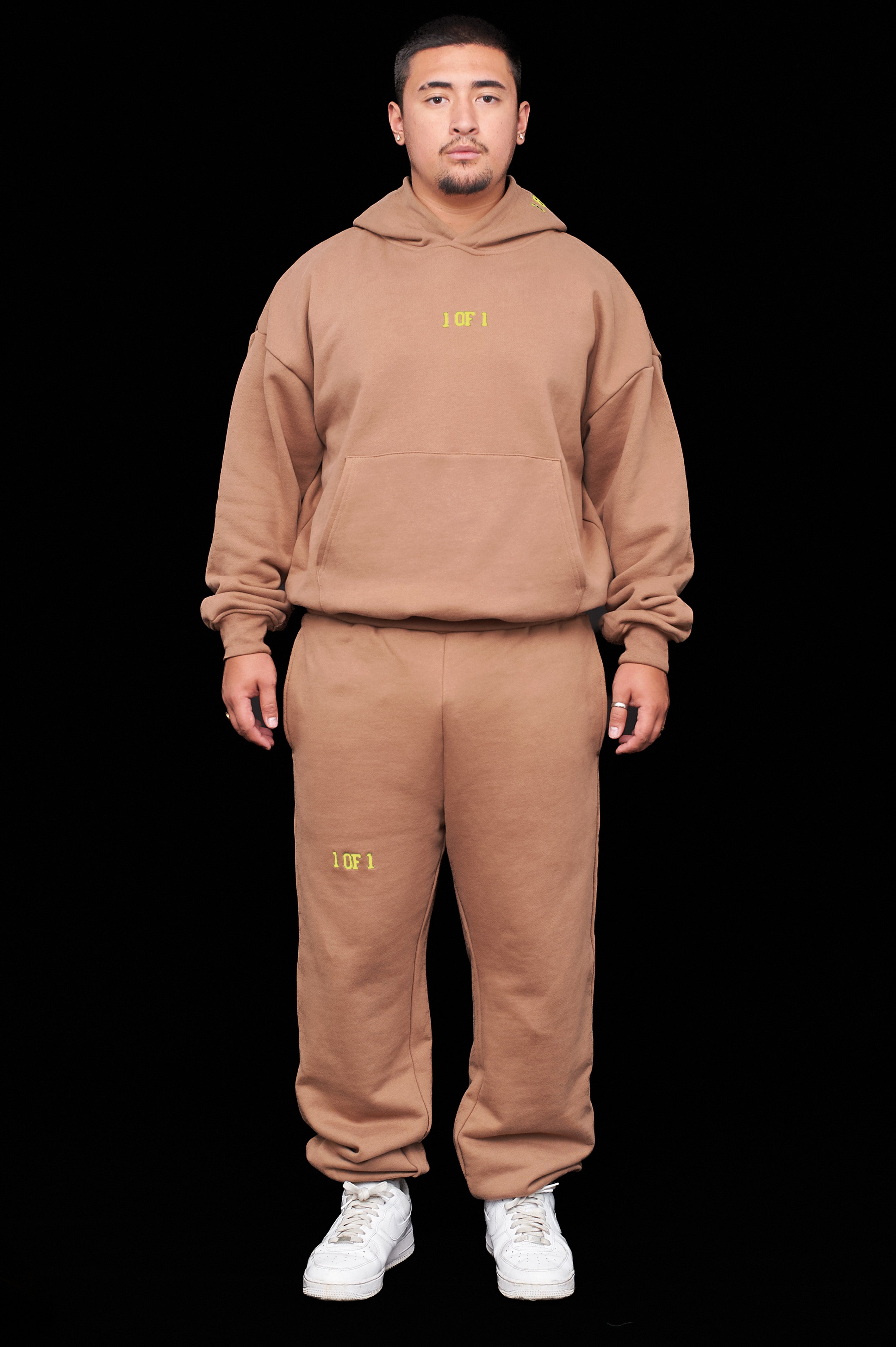 Oversized Latte Brown Tracksuit Bundle