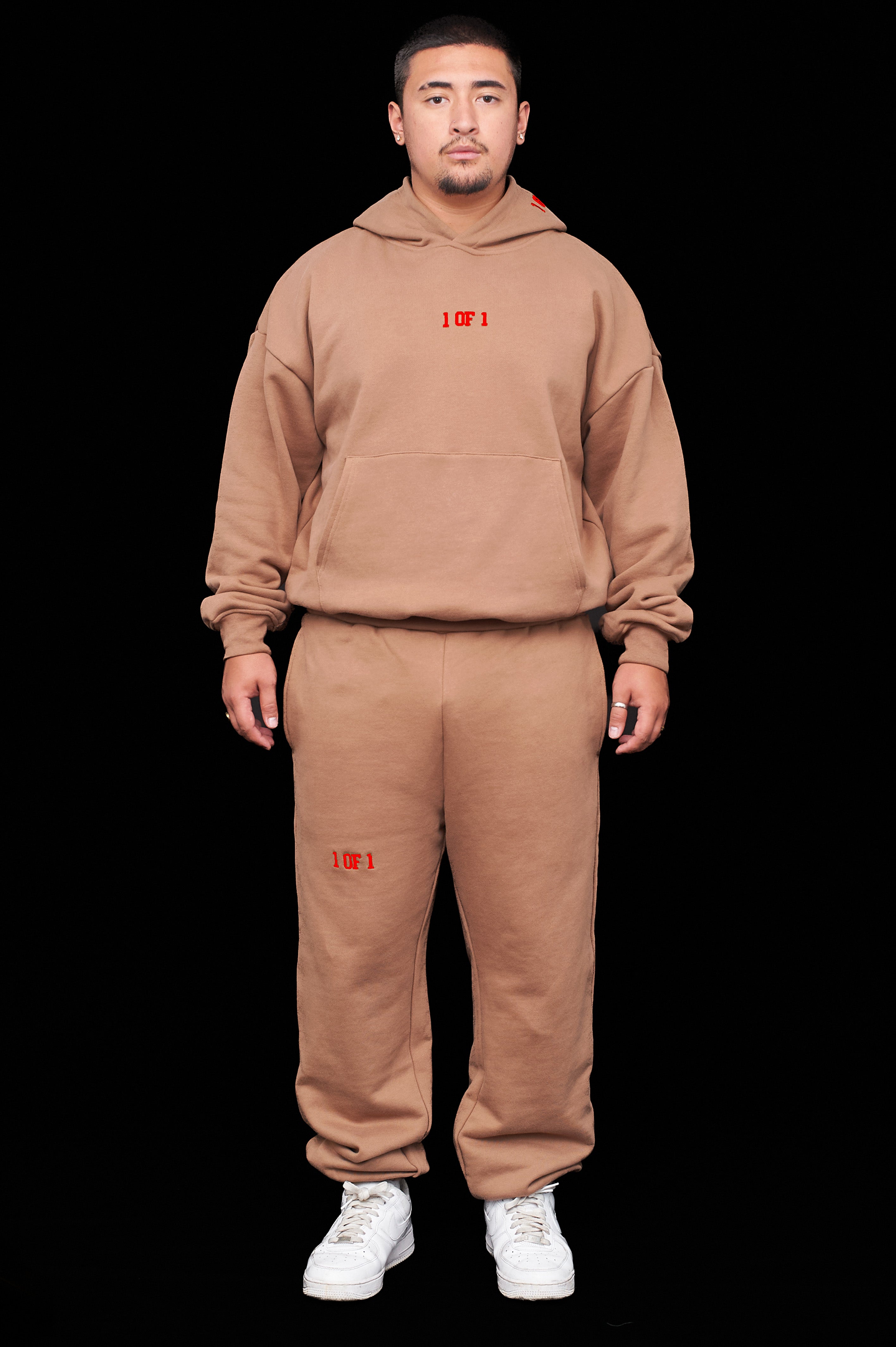 Oversized Latte Brown Tracksuit Bundle