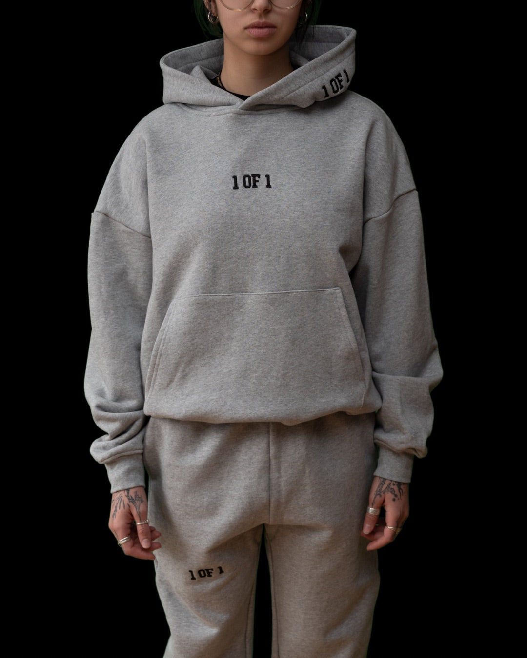 Oversized Heather Grey Hoodie