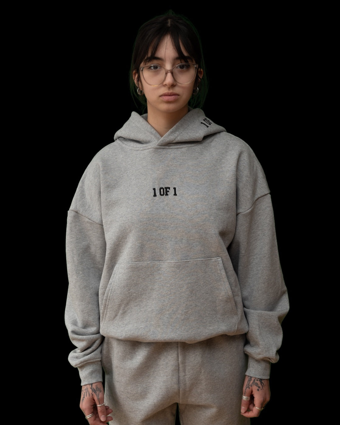 Oversized Heather Grey Hoodie