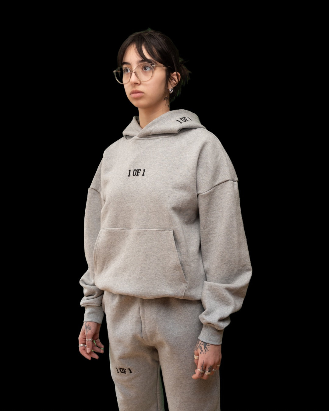 Oversized Heather Grey Hoodie