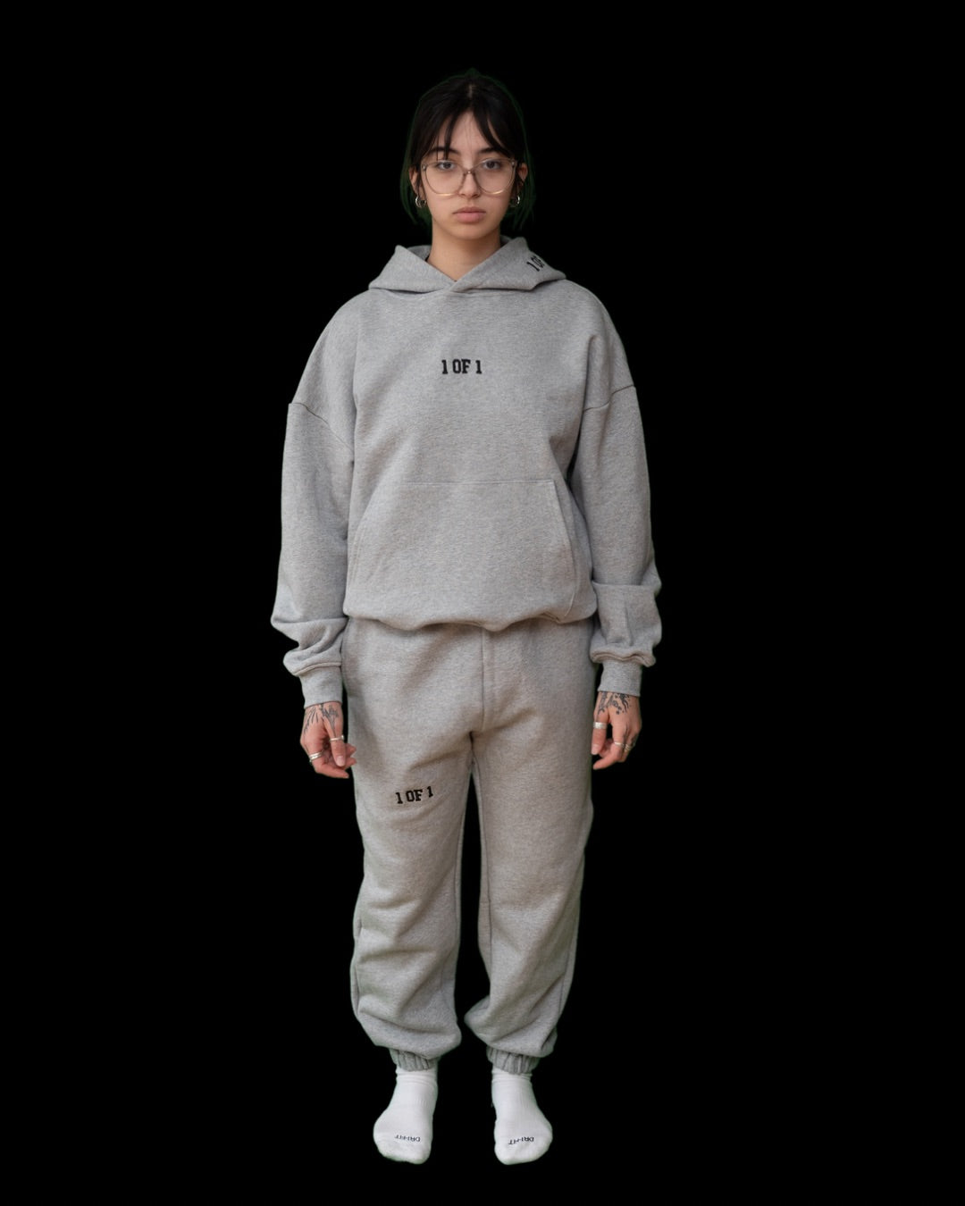 Oversized Heather Grey Tracksuit Bundle