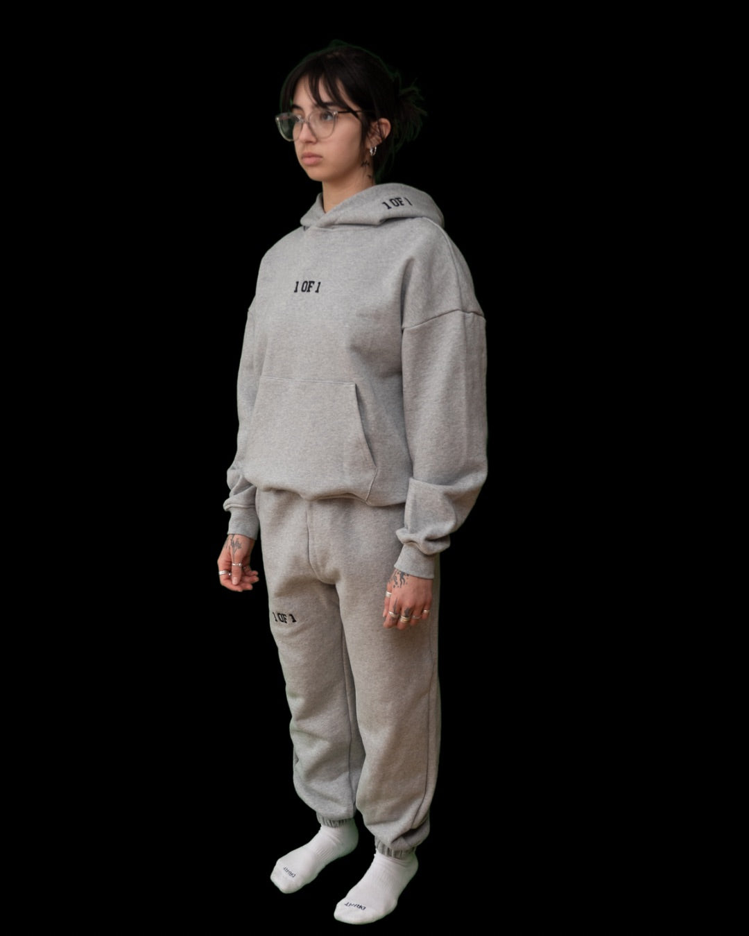Oversized Heather Grey Tracksuit Bundle