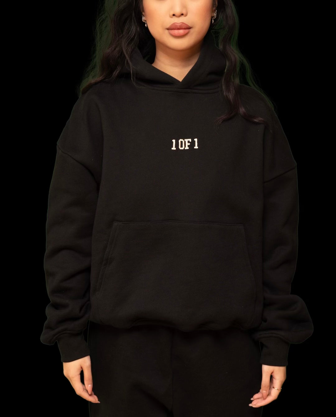 Oversized Eclipse Black Hoodie