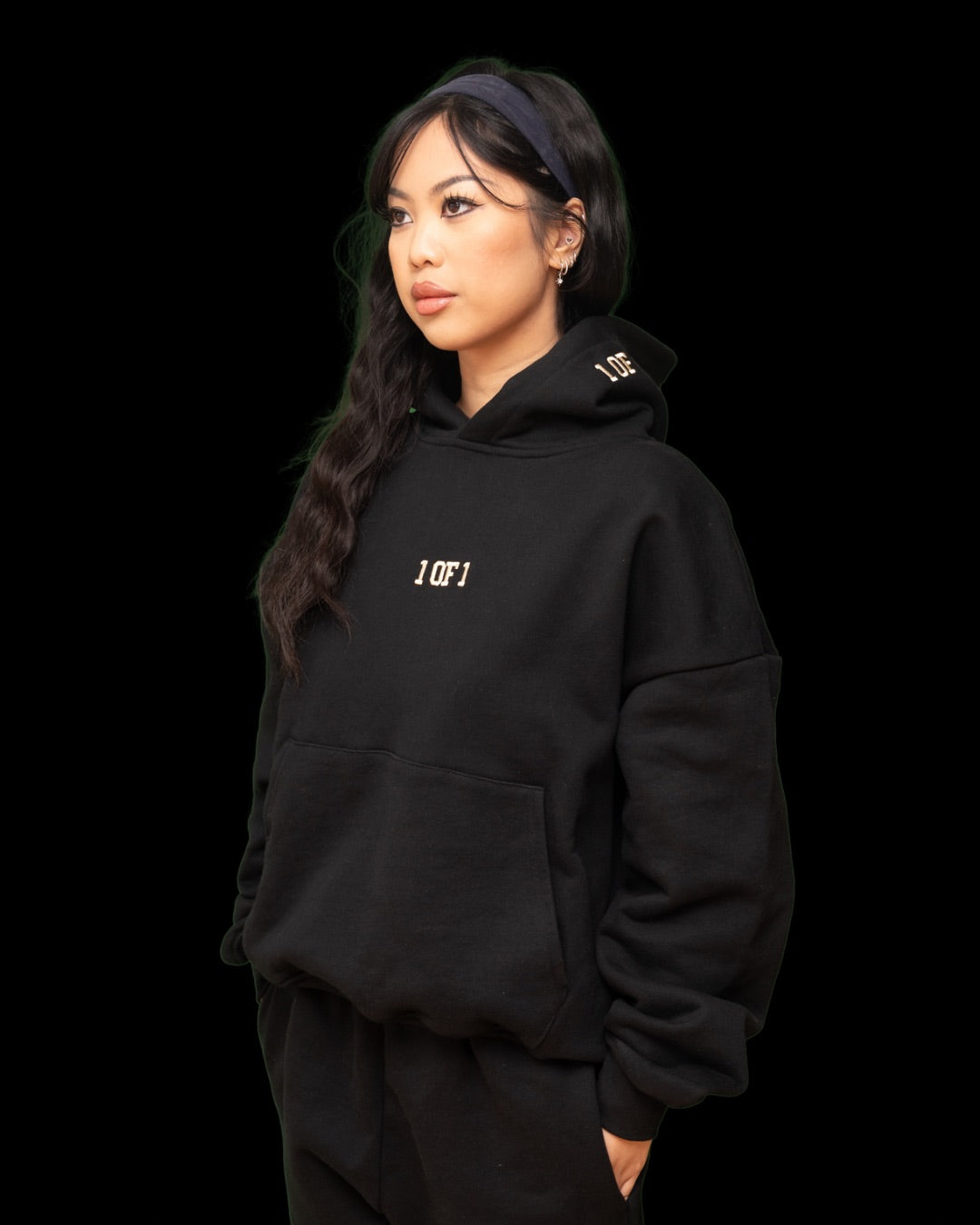 Oversized Eclipse Black Hoodie