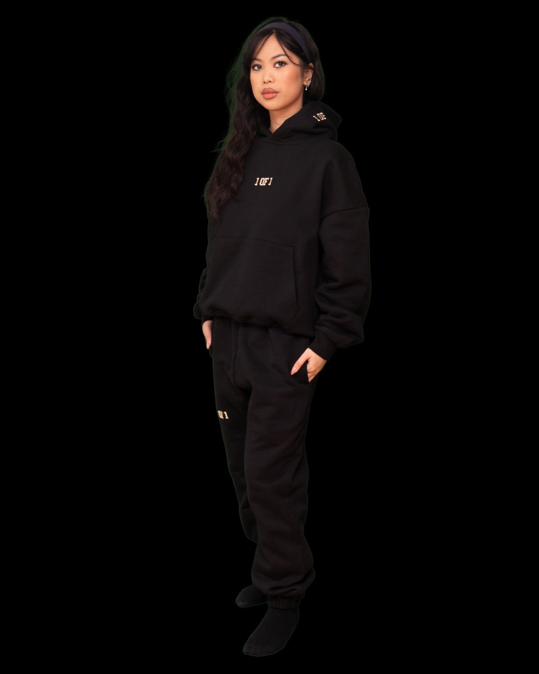Oversized Eclipse Black Tracksuit Bundle