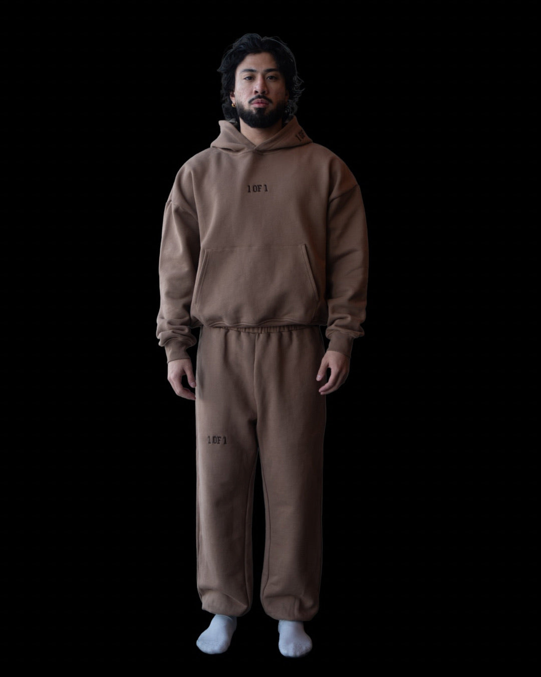Oversized Latte Brown Tracksuit Bundle