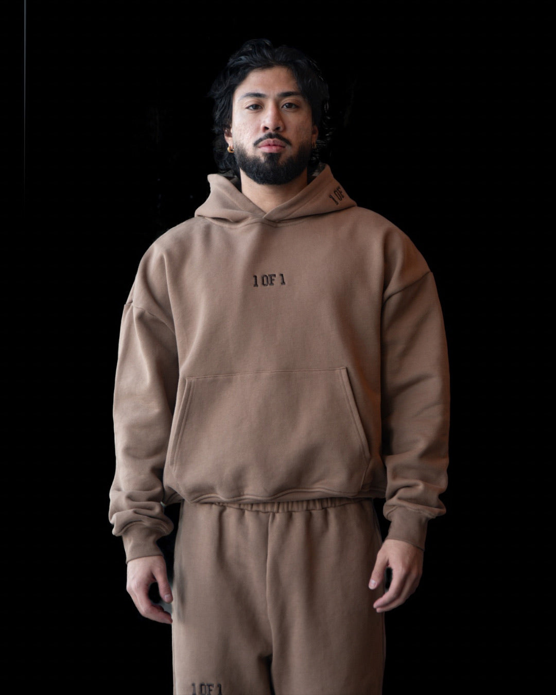 Oversized Latte Brown Hoodie