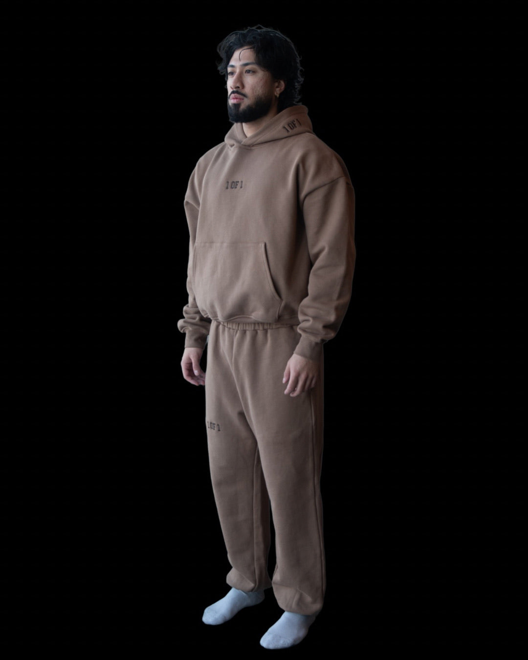 Oversized Latte Brown Tracksuit Bundle