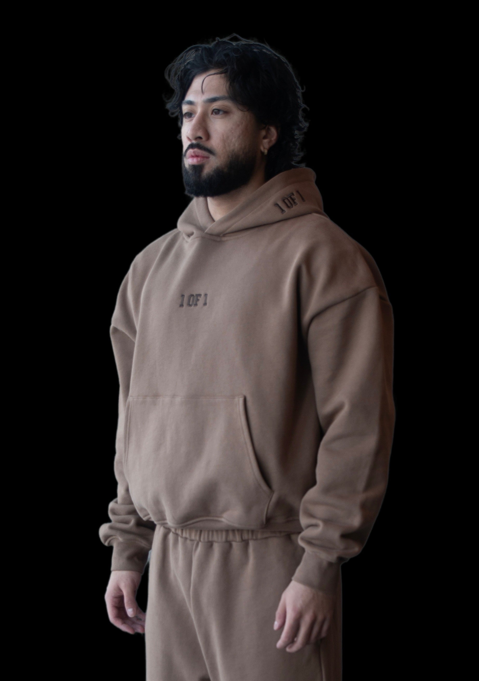 CUSTOM - Oversized Latte Brown Hoodie