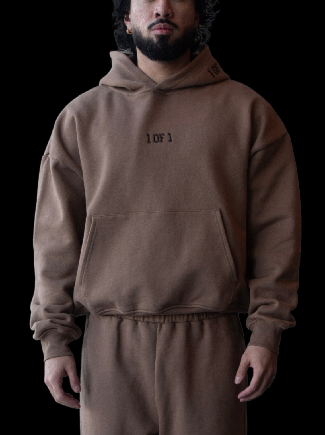 Oversized Latte Brown Hoodie